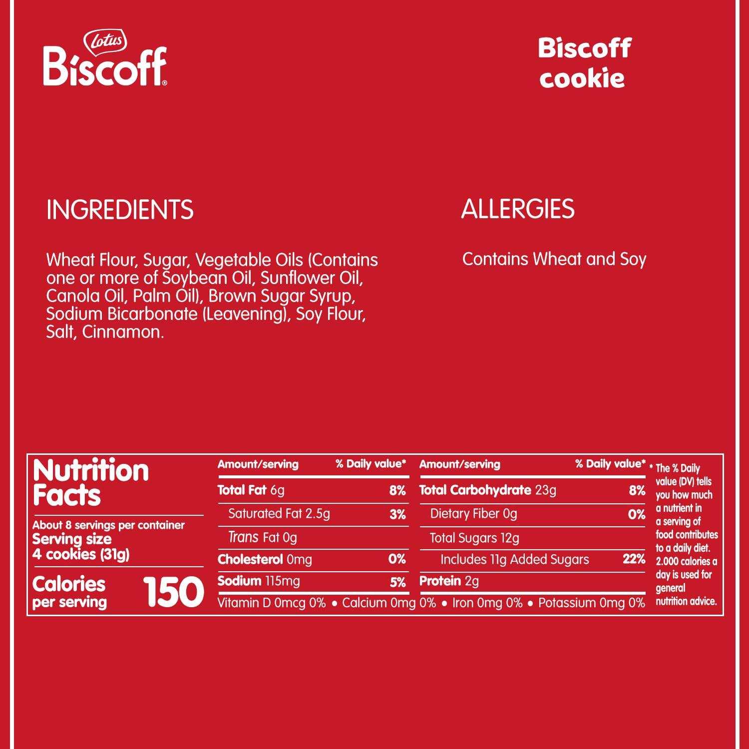 Lotus Biscoff, Caramelized Biscuit Cookies, non GMO + Vegan - 8.8 Ounce (Pack of 10)