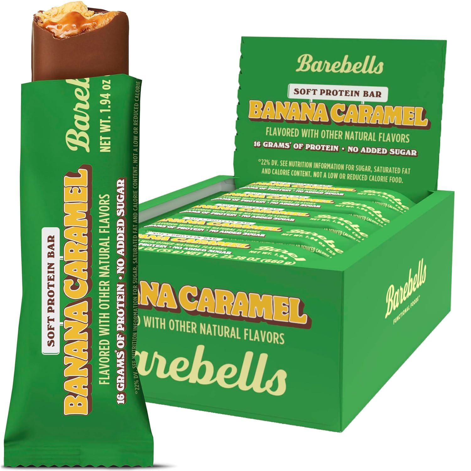 Barebells Protein Bars Salty Peanut - 12 Count, 20g High Protein Treats - Chocolate Nutrition Bar with 1g Total Sugars - On-The-Go Breakfast or Post-Workout Snack
