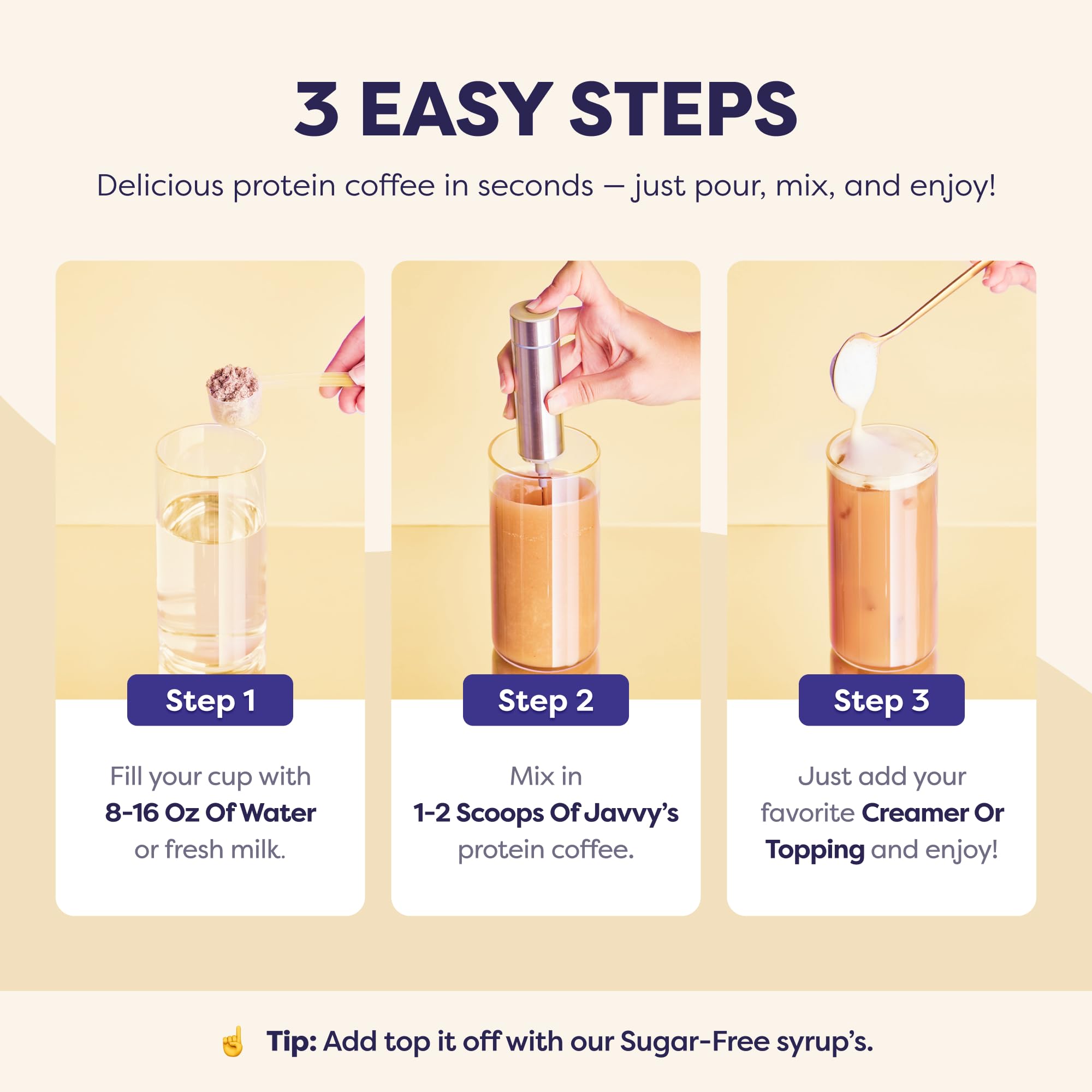 Caramel Protein Iced Coffee - Premium Whey Protein & Instant Iced Coffees - 100% Natural Cold Brew - Zero Artificial Flavors & Sweeteners, 80 mg Caffeine Per Serving, No Added Sugar, 20 Servings