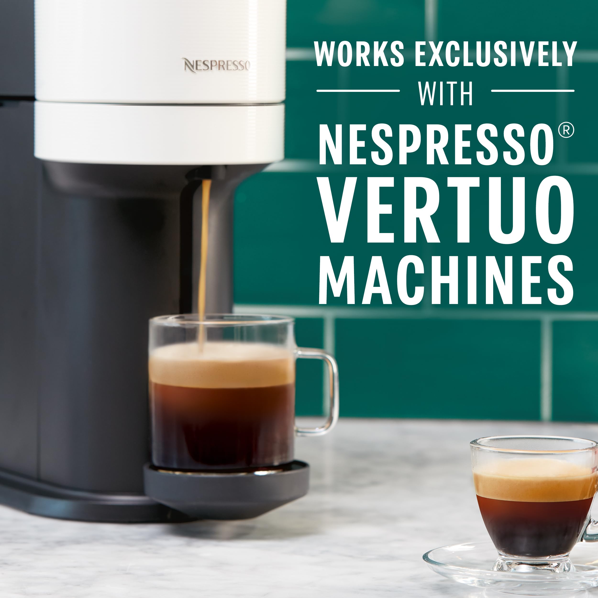 Starbucks by Nespresso Vertuo, Pike Place, Medium Roast Coffee 32-count Coffee Pods, Brews 7.8 oz.