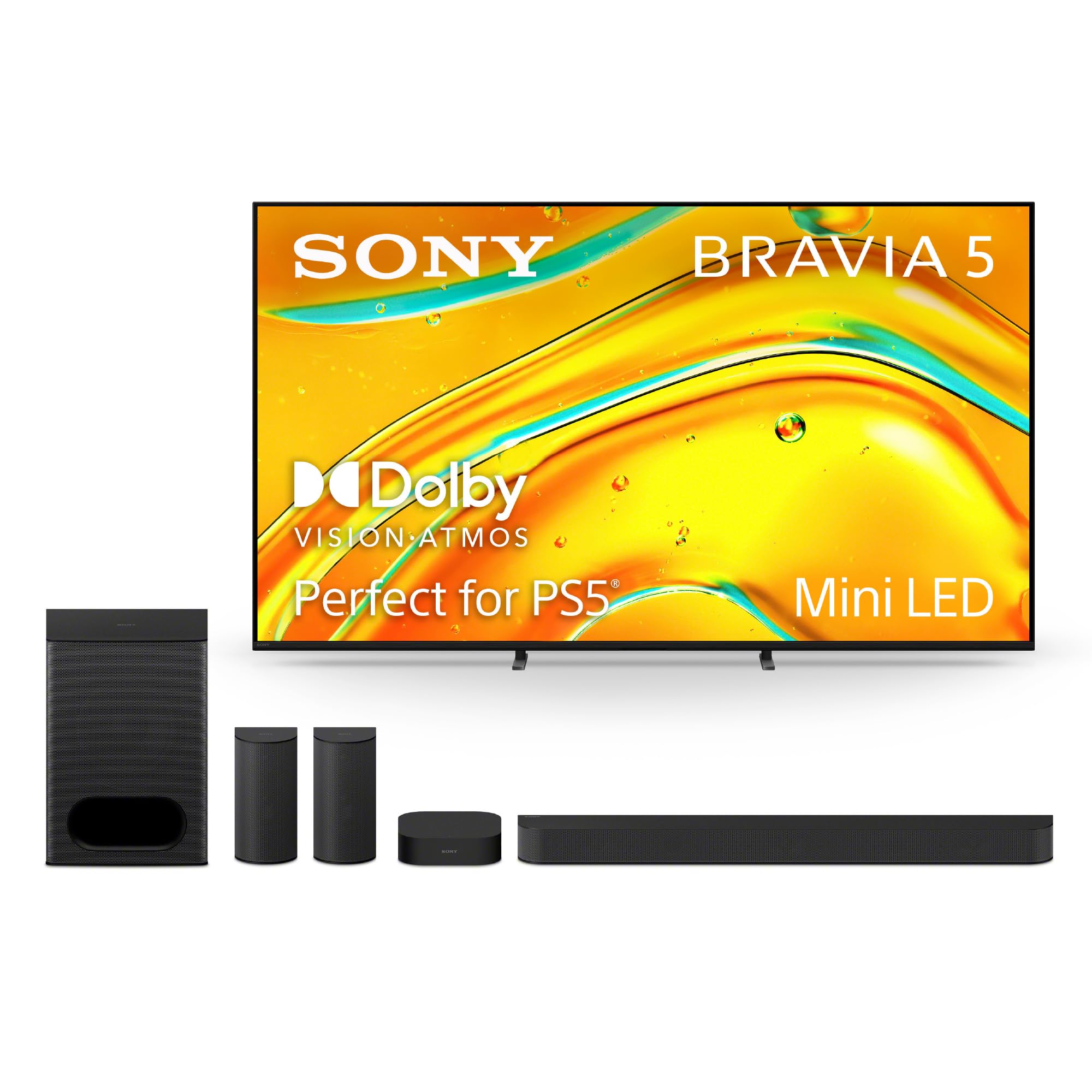 Sony BRAVIA 5 65 Inch TV, Mini LED, 4K Smart Google TV, XR Processor with AI Technology,120hz Television with Dolby Vision/Atmos, Exclusive Features for PlayStation®5, K-65XR50