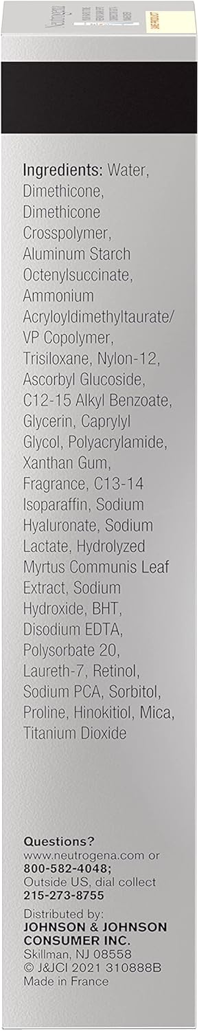 NEUtrogena Rapid Tone Repair Dark Spot Corrector Face Serum With Hyaluronic Acid, Retinol & Vitamin C, Daily Anti Wrinkle Retinol Serum & Dark Spot Corrector To Brighten & Even Tone, 1 Oz