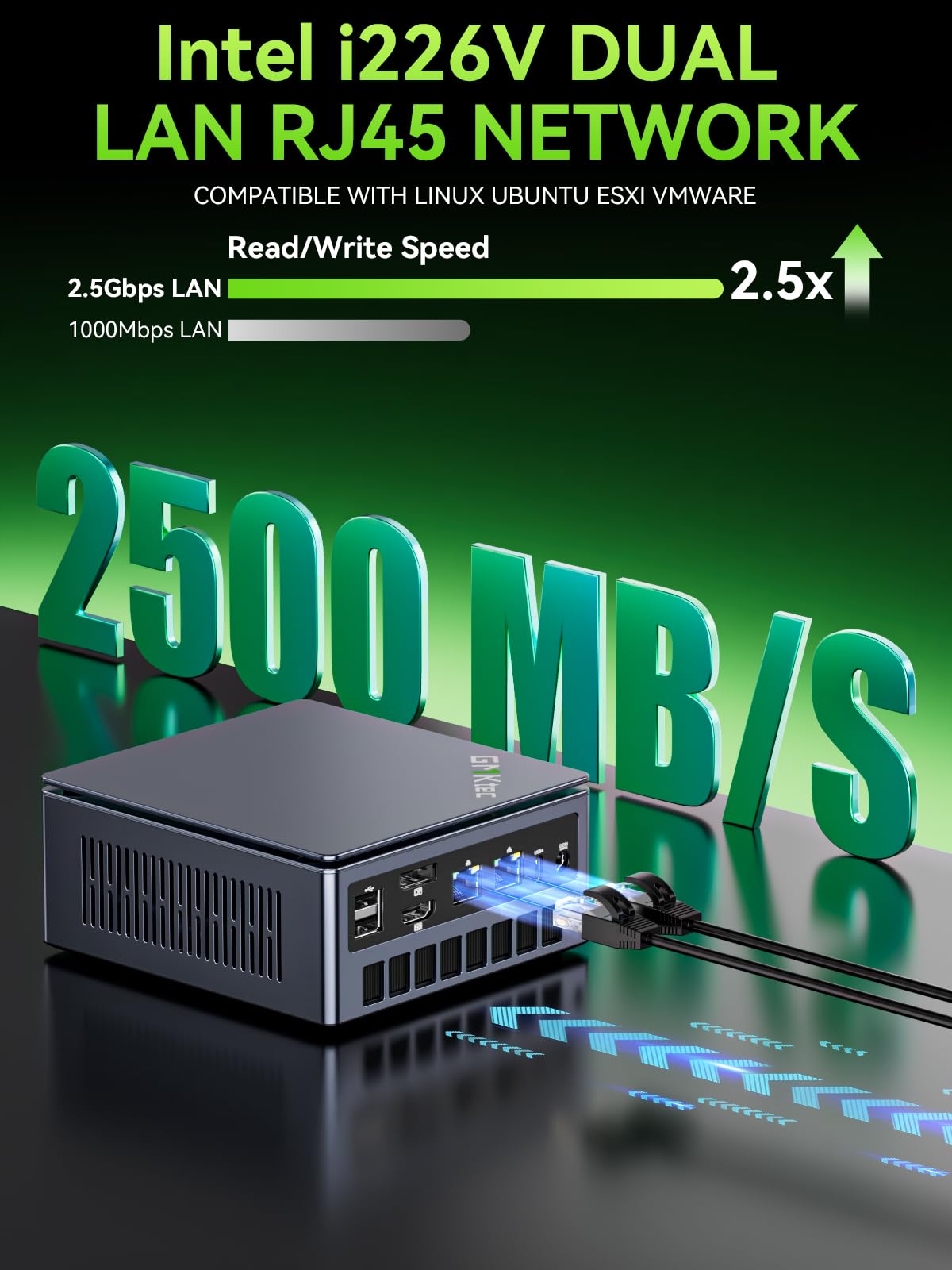 GMKtec K12 Gaming Mini PC Oculink AMD Ryzen 7 H 255 (Upgraded 8745HS) 32GB DDR5 RAM 512GB SSD, Desktop Computer Radeon 780M Graphics, 3X M.2 2280 Storage Expansion, Dual NIC 2.5G, HDMI 2.1, USB4