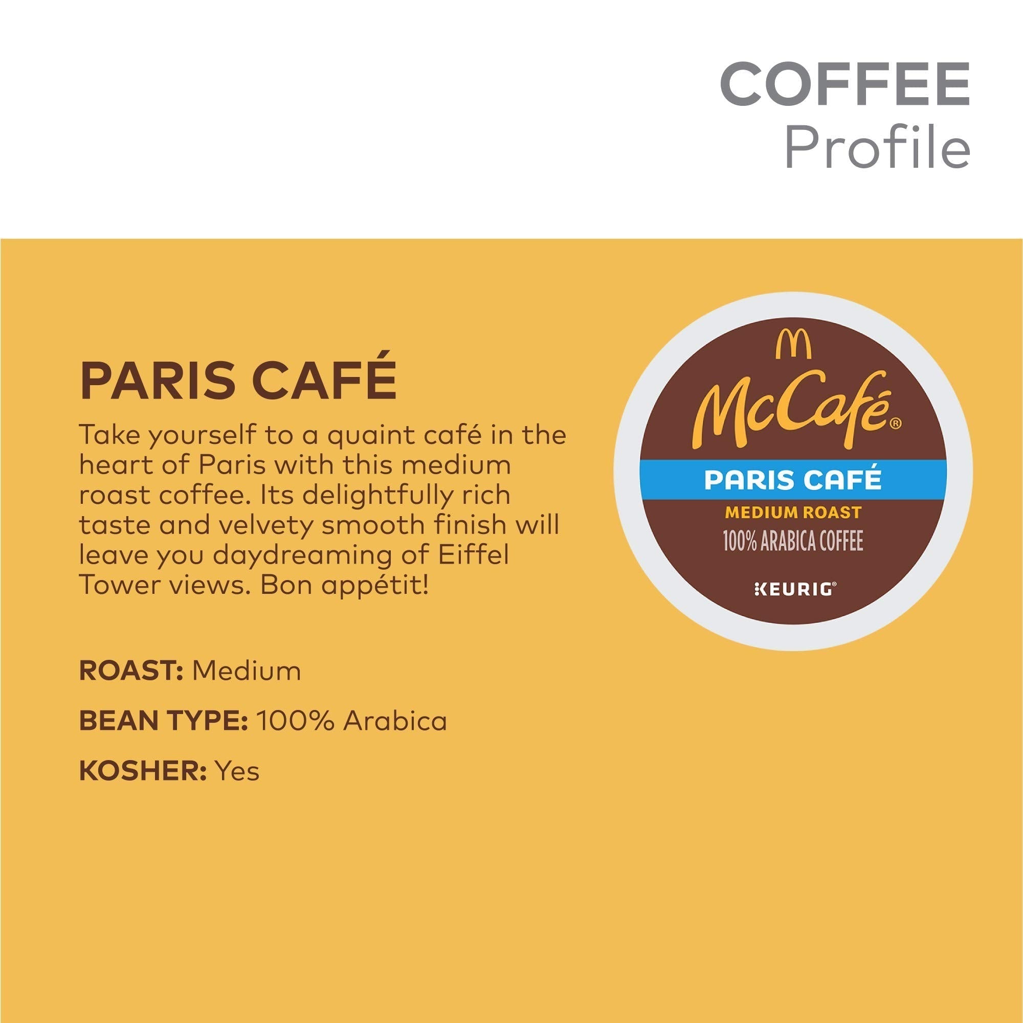 McCafe Premium Roast Coffee, Keurig Single Serve K-Cup Pods, Medium Roast, 96 Count