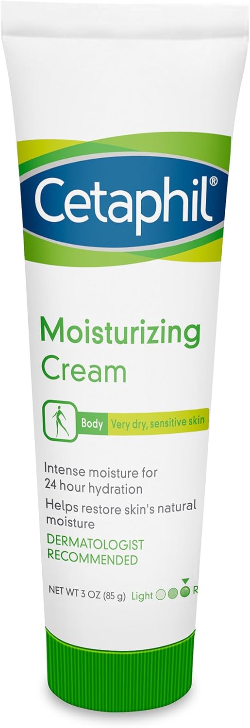 Cetaphil Moisturizing Cream, Face & Body Moisturizer for Men & Women, Dry to Very Dry and Sensitive Skin, Unscented, 453g