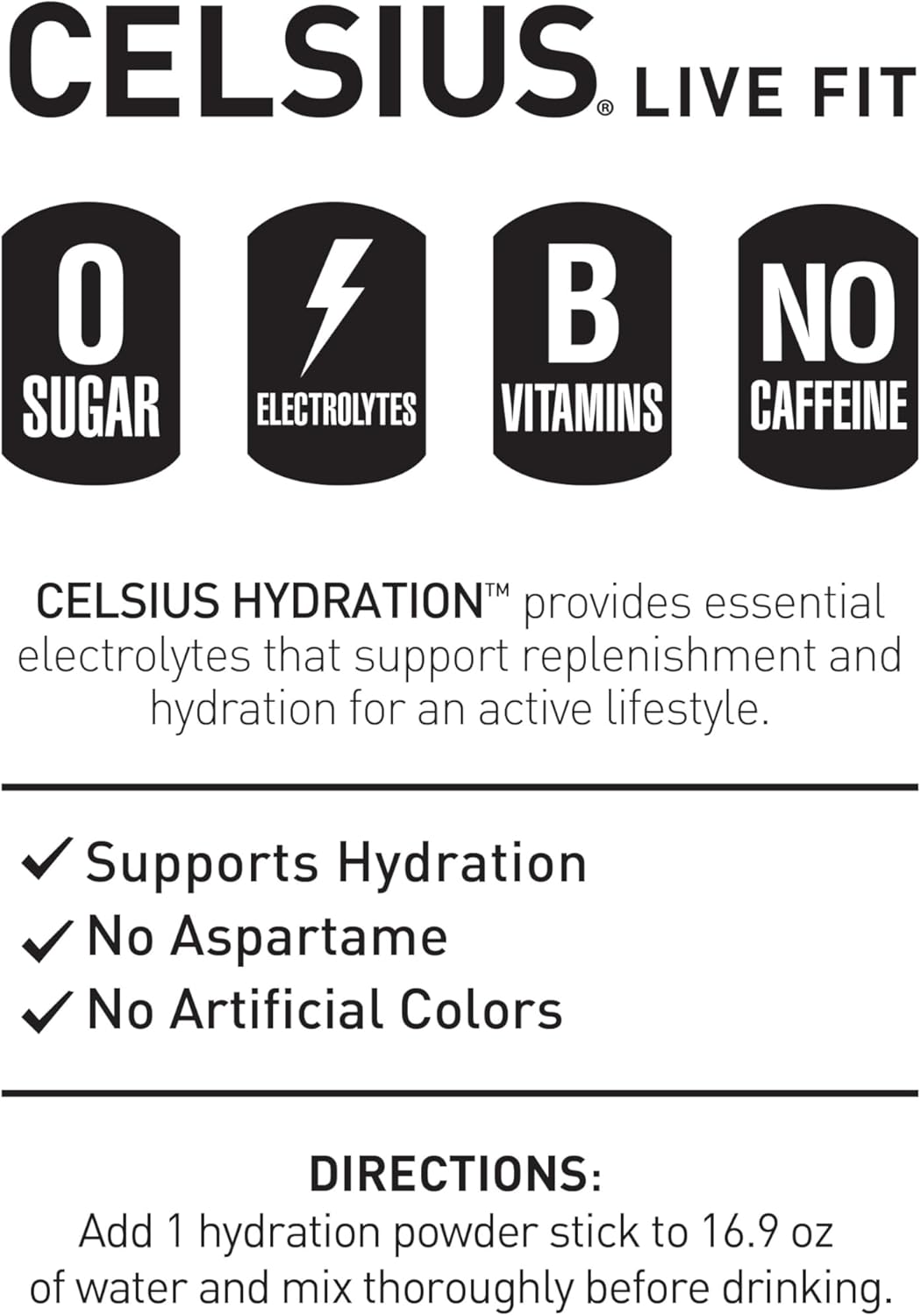 CELSIUS HYDRATION™ Arctic Cherry, Sugar Free Electrolyte Hydration Drink Mix (Pack of 14)