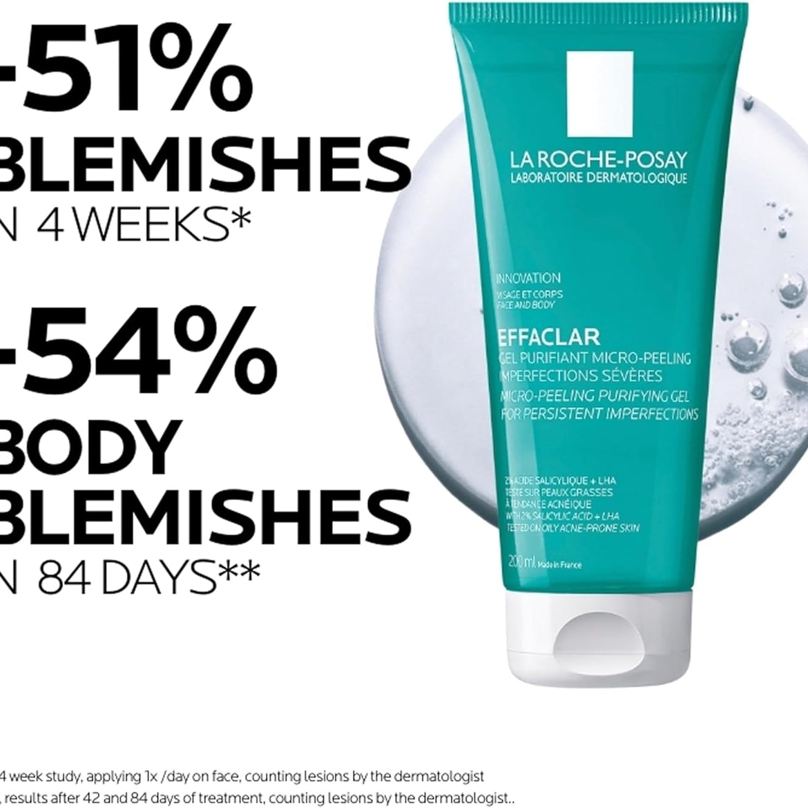 La Roche-Posay Effaclar Micropeeling Cleansing Gel with Salicylic Acid For Oily Skin
