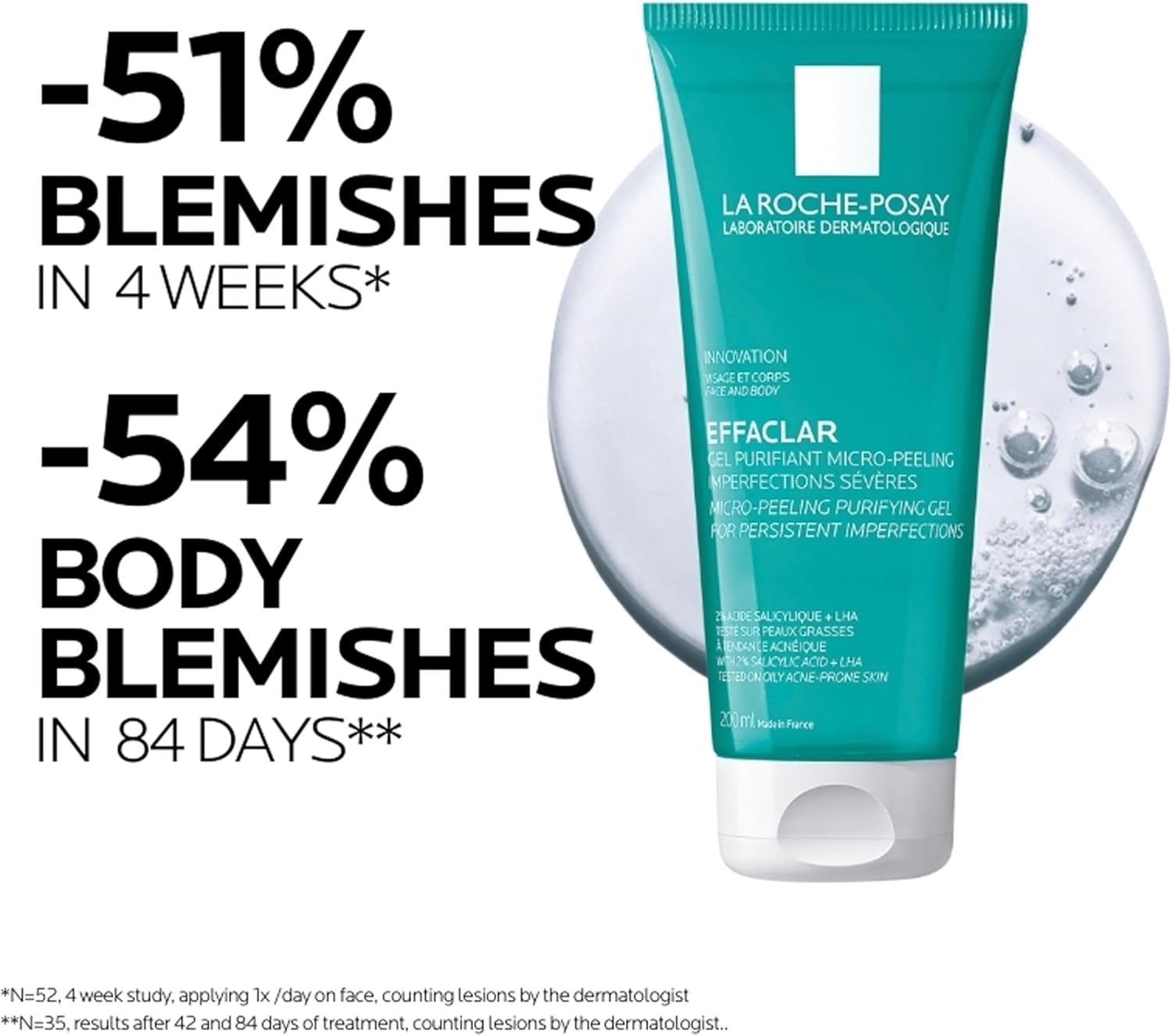 La Roche-Posay Effaclar Micropeeling Cleansing Gel with Salicylic Acid For Oily Skin