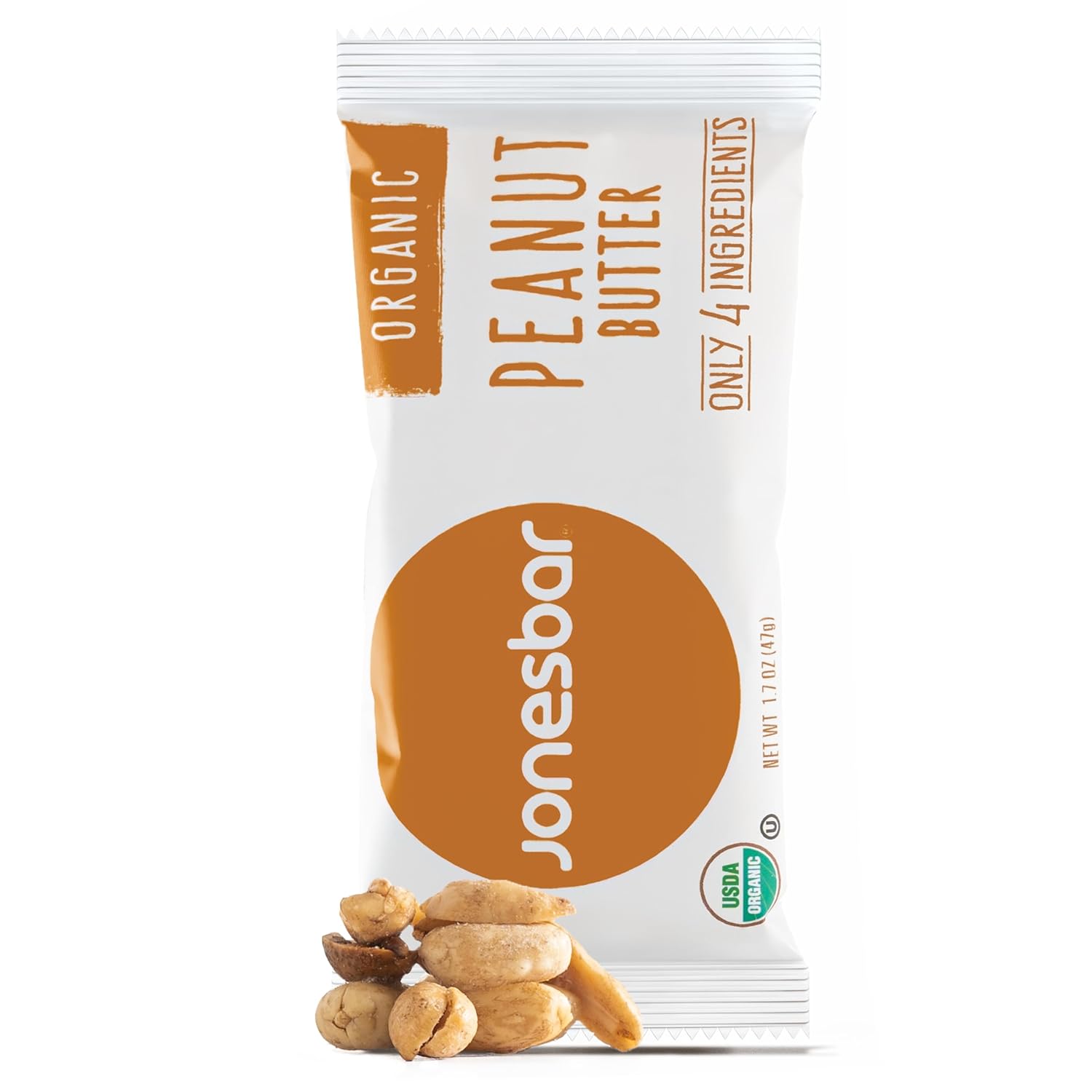 JONESBAR Organic Plant Based Protein Bars | Peanut Butter and Jelly | Fruit & Nut Bar, Kosher, Gluten Free, Breakfast Bars, School Snacks, Vegan Snack & Healthy Snacks for Adults and Kids (Pack of 12)