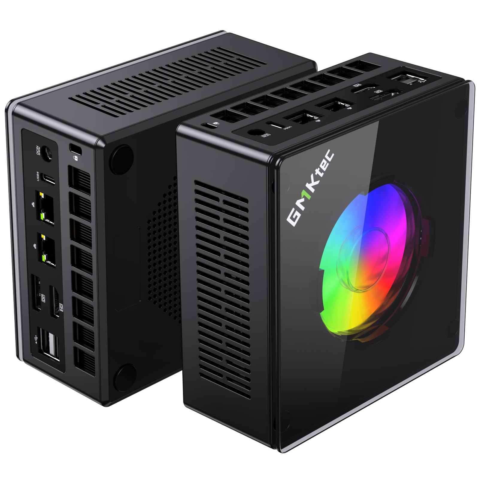 GMKtec K12 Gaming Mini PC Oculink AMD Ryzen 7 H 255 (Upgraded 8745HS) 32GB DDR5 RAM 512GB SSD, Desktop Computer Radeon 780M Graphics, 3X M.2 2280 Storage Expansion, Dual NIC 2.5G, HDMI 2.1, USB4
