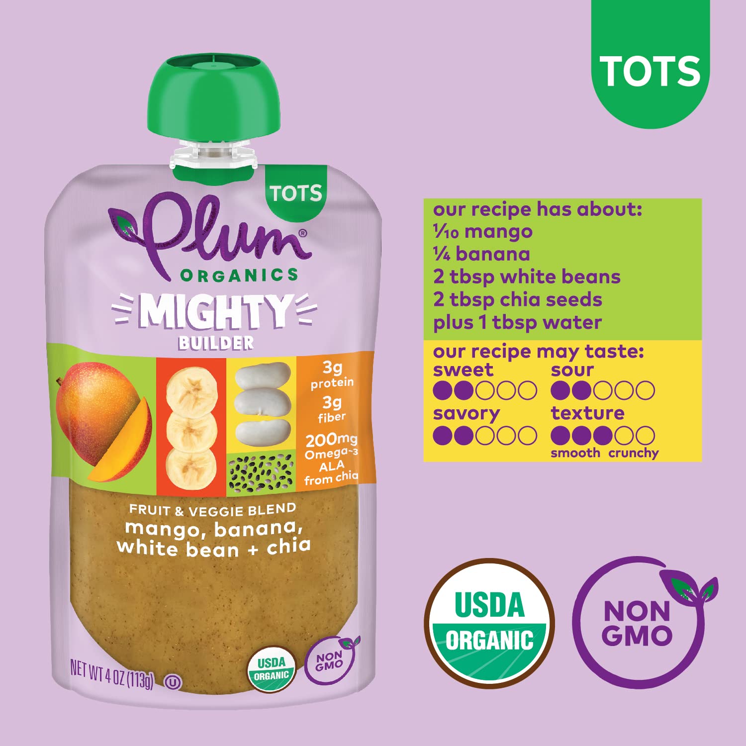 Plum Organics Variety Pack, 12+ Months – Toddler’s Flavor Expedition – Mighty Builder Organic Fruit & Veggie Pouches – 4 oz Pouch, Pack of 18 (Amazon Exclusive)