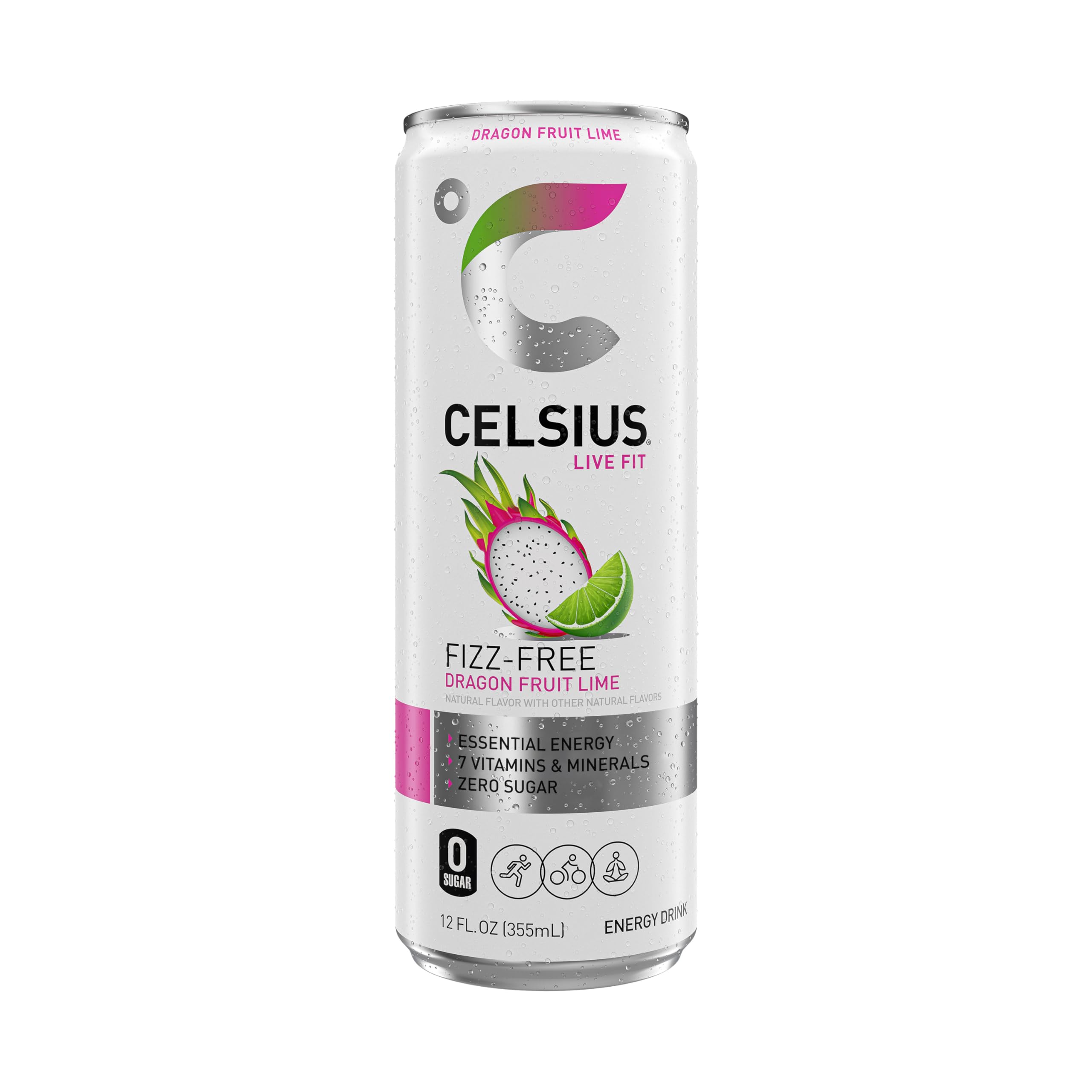 CELSIUS Sparkling Kiwi Guava, Functional Essential Energy Drink 12 Fl Oz (Pack of 12)