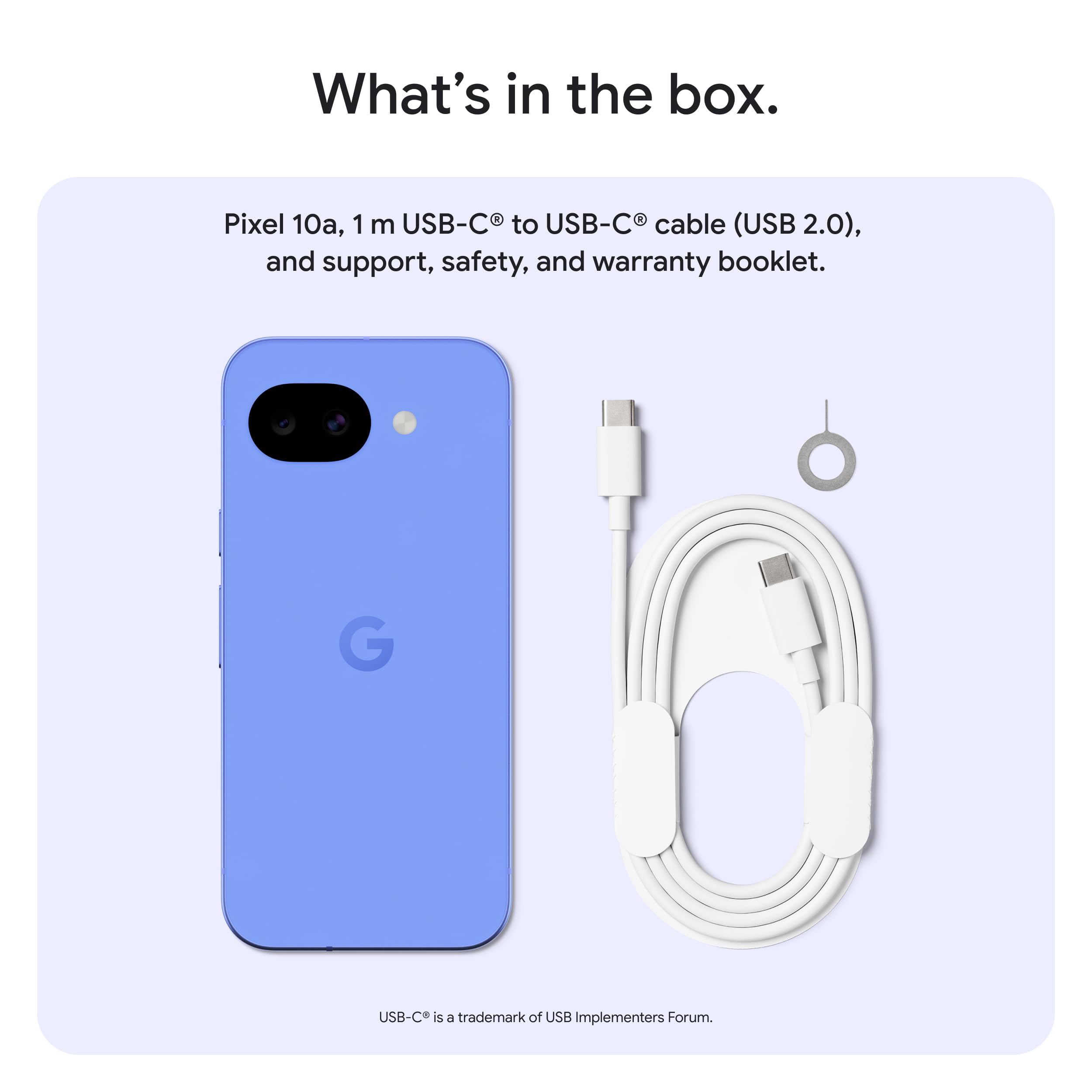 Google Pixel 10a - 30+ Hours Battery, Camera Coach, Gemini - Obsidian 128GB