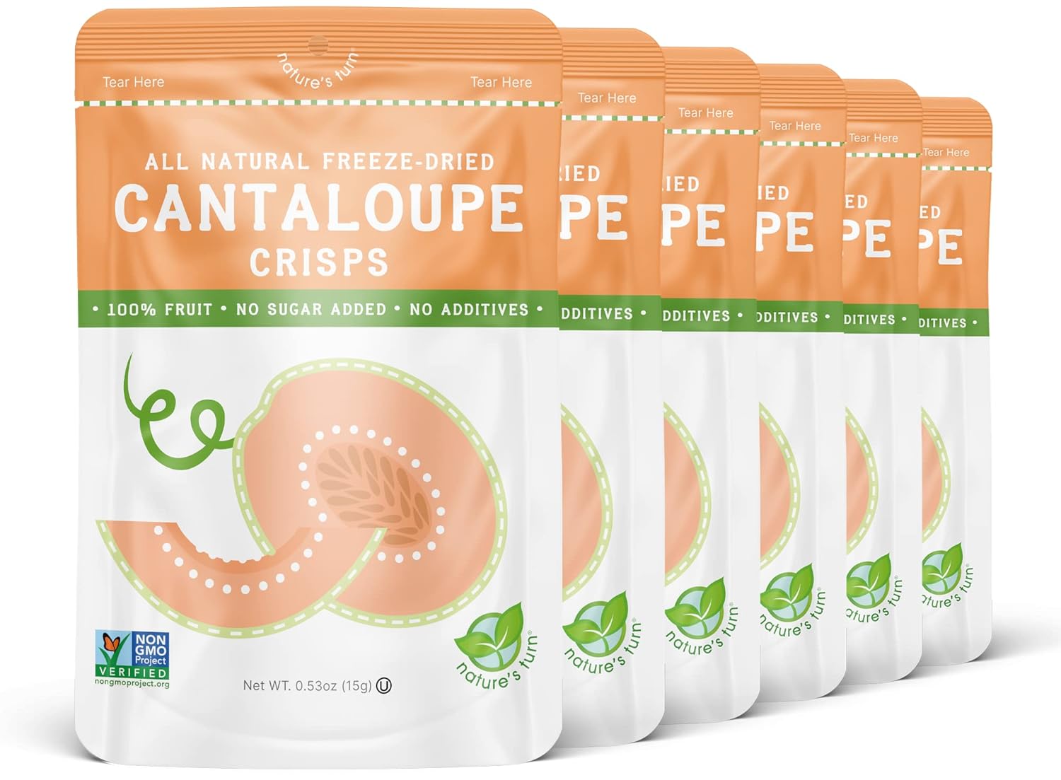Nature’s Turn Freeze-Dried Strawberry Crisps – Healthy, Gluten-Free, Crispy & Delicious, Plant-Based Snack, Ideal for Cereal, Smoothies, School Lunches, & On-the-Go, Bags of 12 (0.53 oz Each)