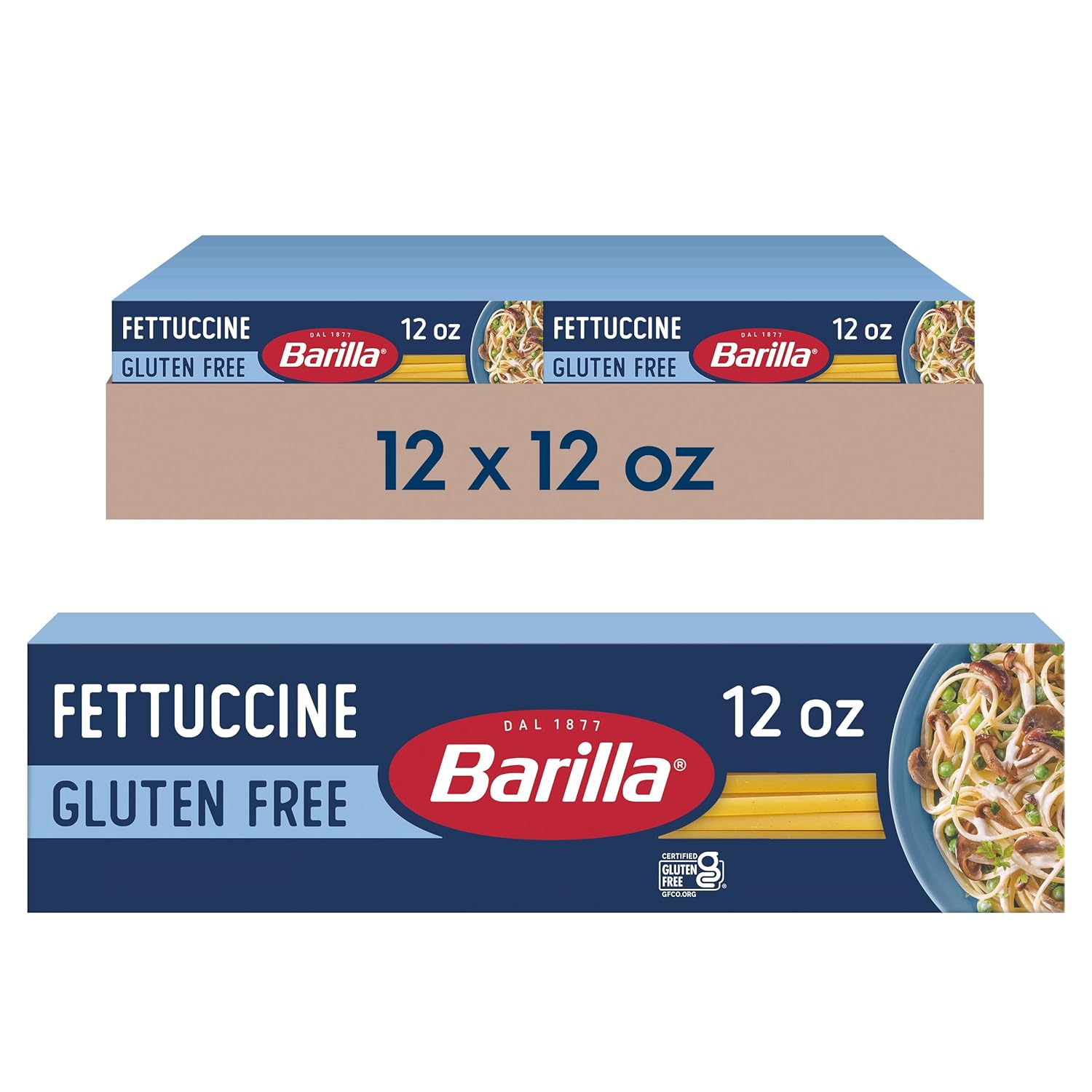 BARILLA Gluten Free Elbows Pasta, 12 Ounce (Pack of 8) - Non-GMO Gluten Free Pasta Made with Blend of Corn & Rice - Vegan Pasta