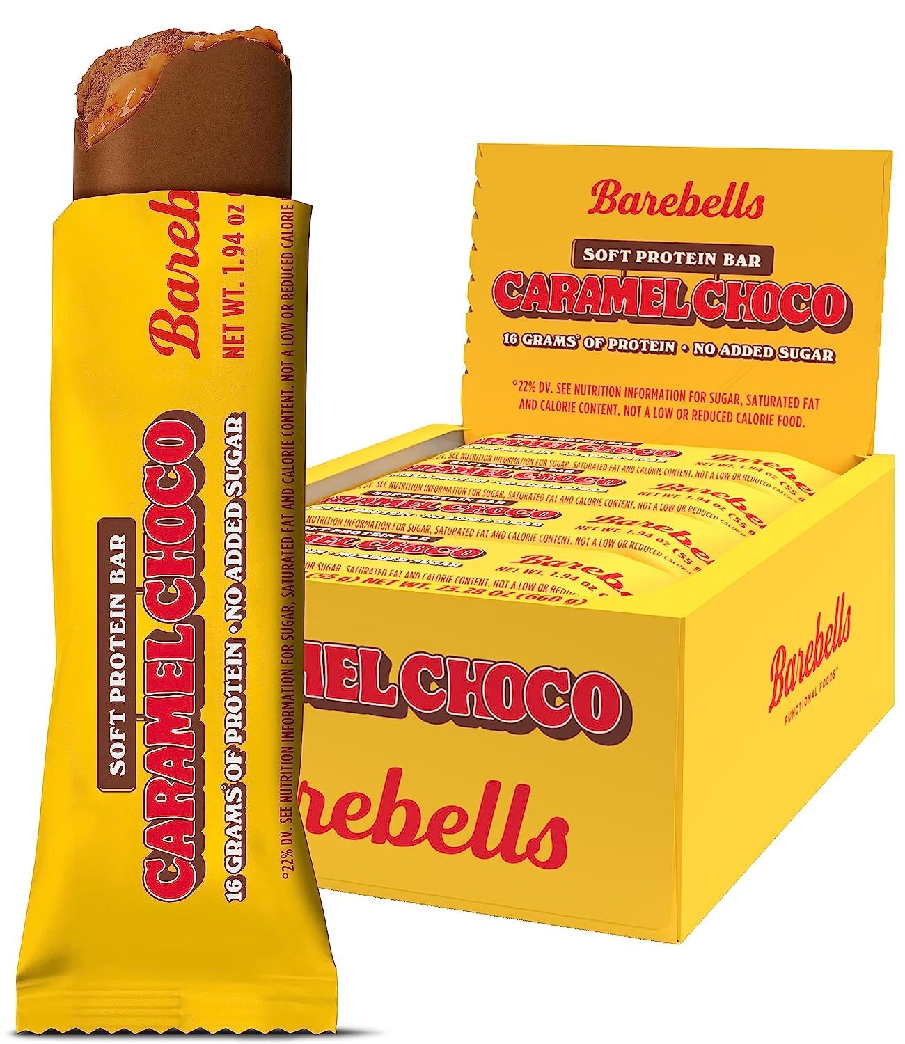 Barebells Protein Bars Salty Peanut - 12 Count, 20g High Protein Treats - Chocolate Nutrition Bar with 1g Total Sugars - On-The-Go Breakfast or Post-Workout Snack