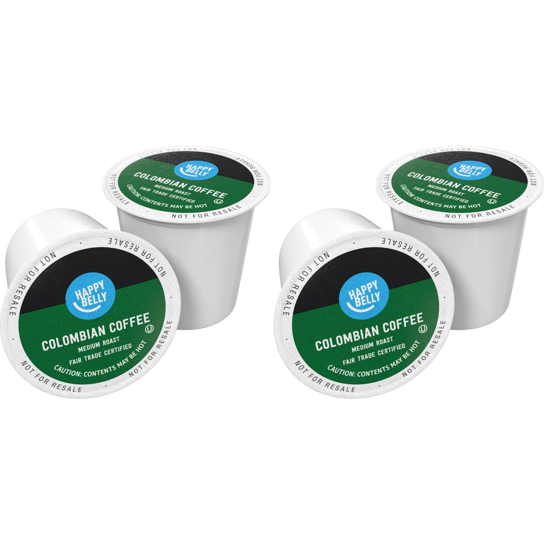 Amazon Brand - Happy Belly Dark Roast Coffee Pods, Compatible with Keurig 2.0 K-Cup Brewers, 100 Count