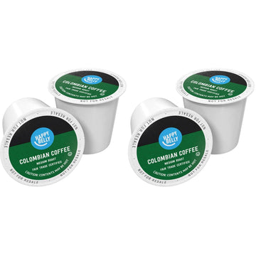 Amazon Brand - Happy Belly Dark Roast Coffee Pods, Compatible with Keurig 2.0 K-Cup Brewers, 100 Count