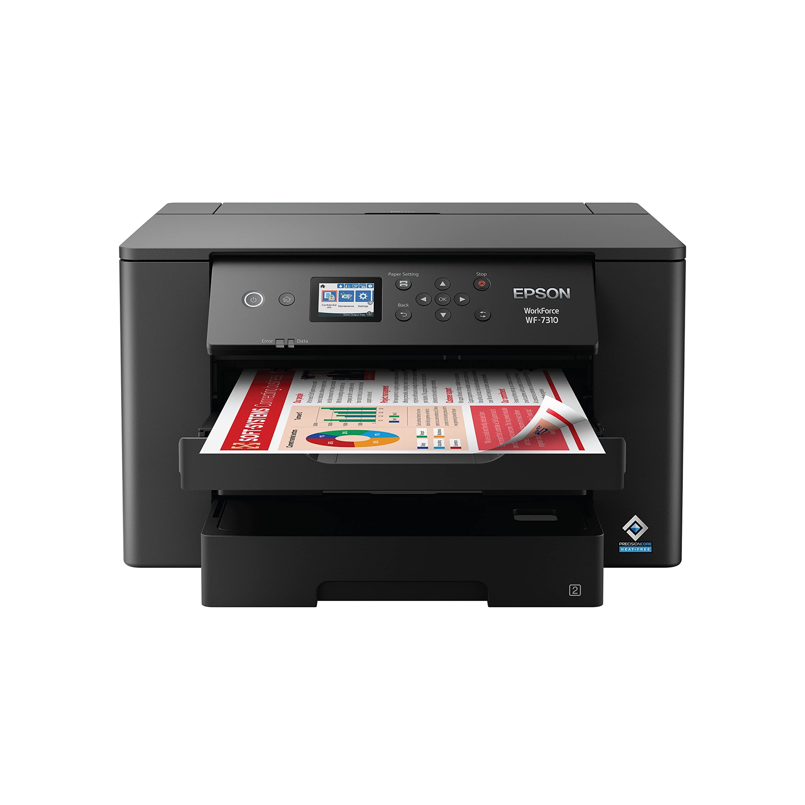 Epson Workforce Pro WF-7840 Wireless All-in-One Wide-Format Printer with Auto 2-Sided Print up to 13" x 19", Copy, Scan and Fax, 50-Page ADF, 500-sheet Paper Capacity, 4.3" Screen