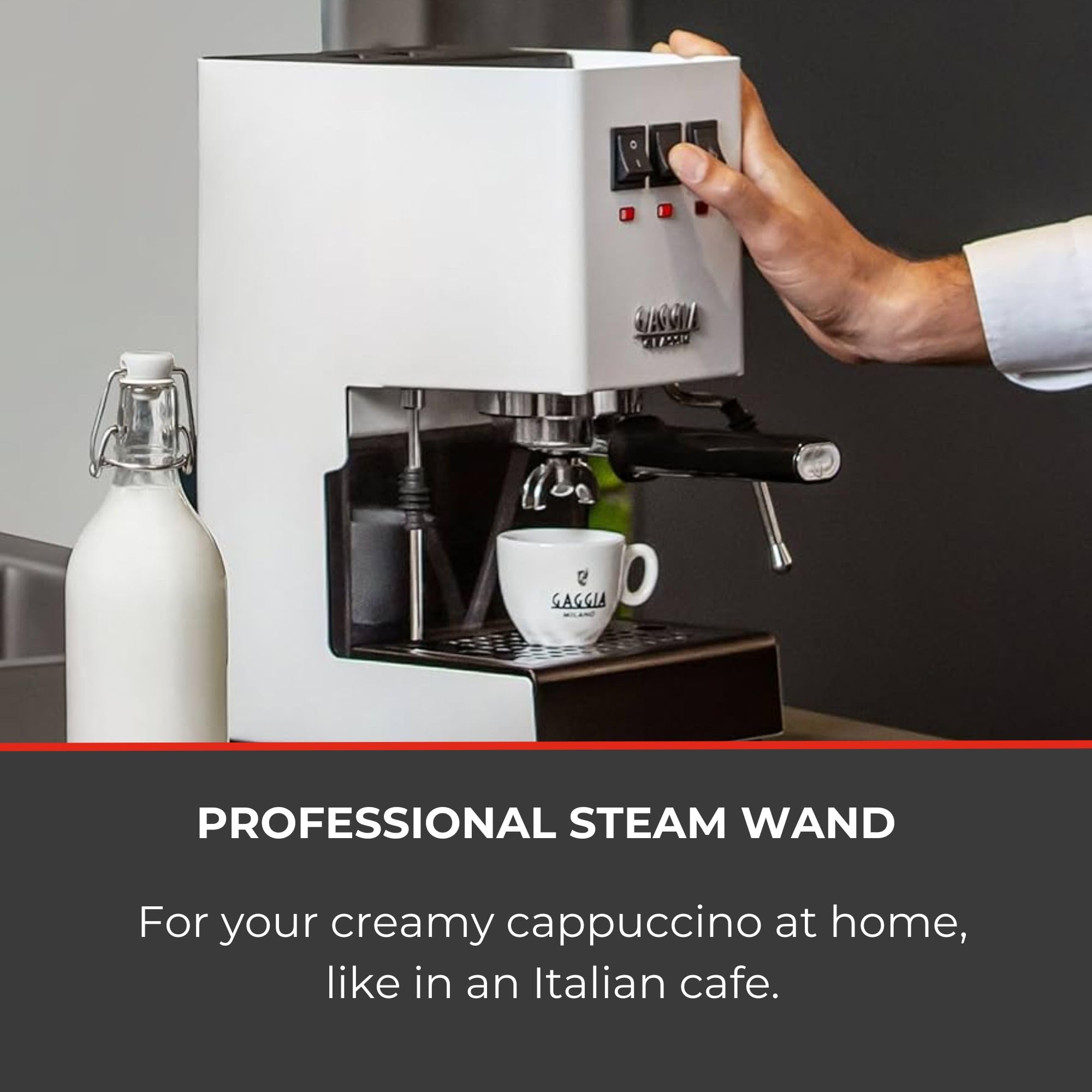 Gaggia RI9380/46 E24 Espresso Machine, Brushed Stainless Steel