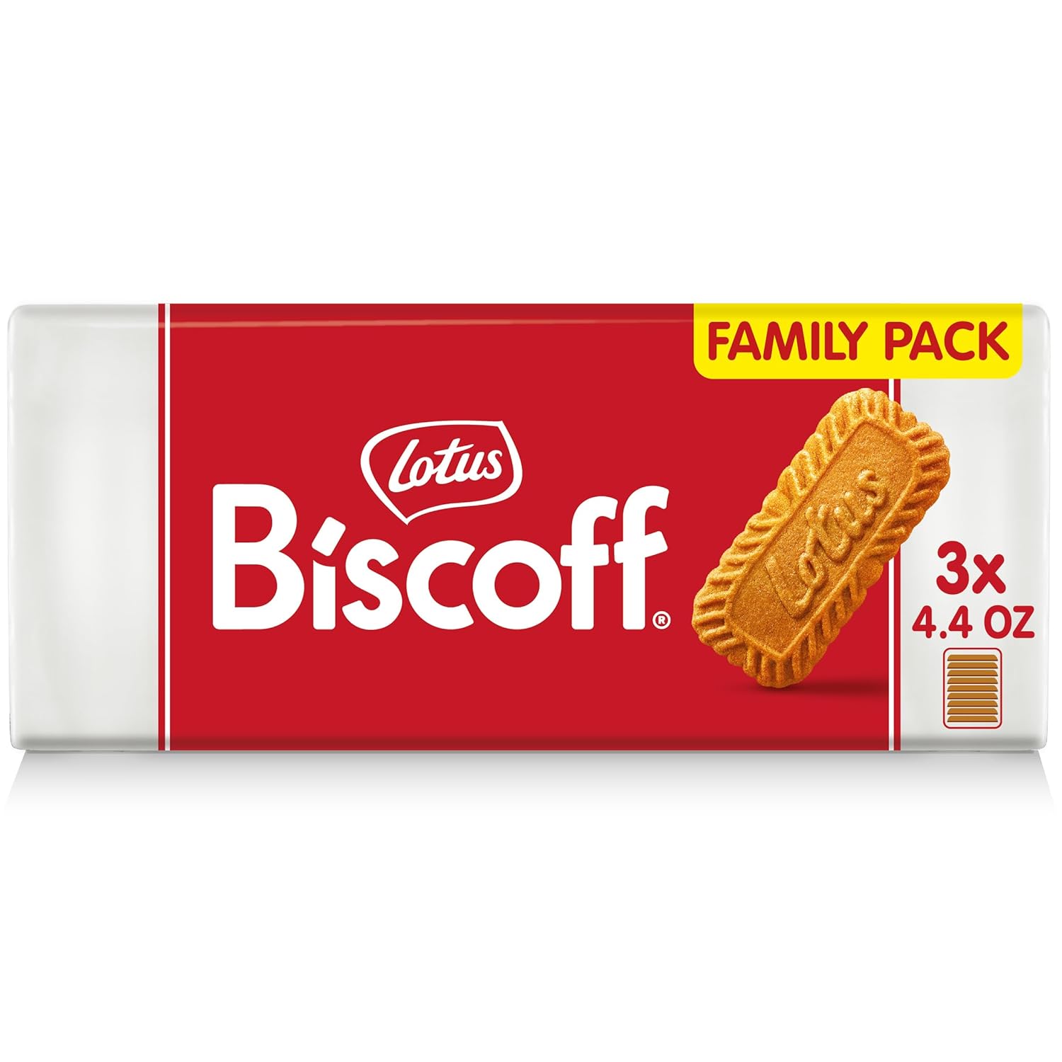 Lotus Biscoff, Caramelized Biscuit Cookies, non GMO + Vegan - 8.8 Ounce (Pack of 10)