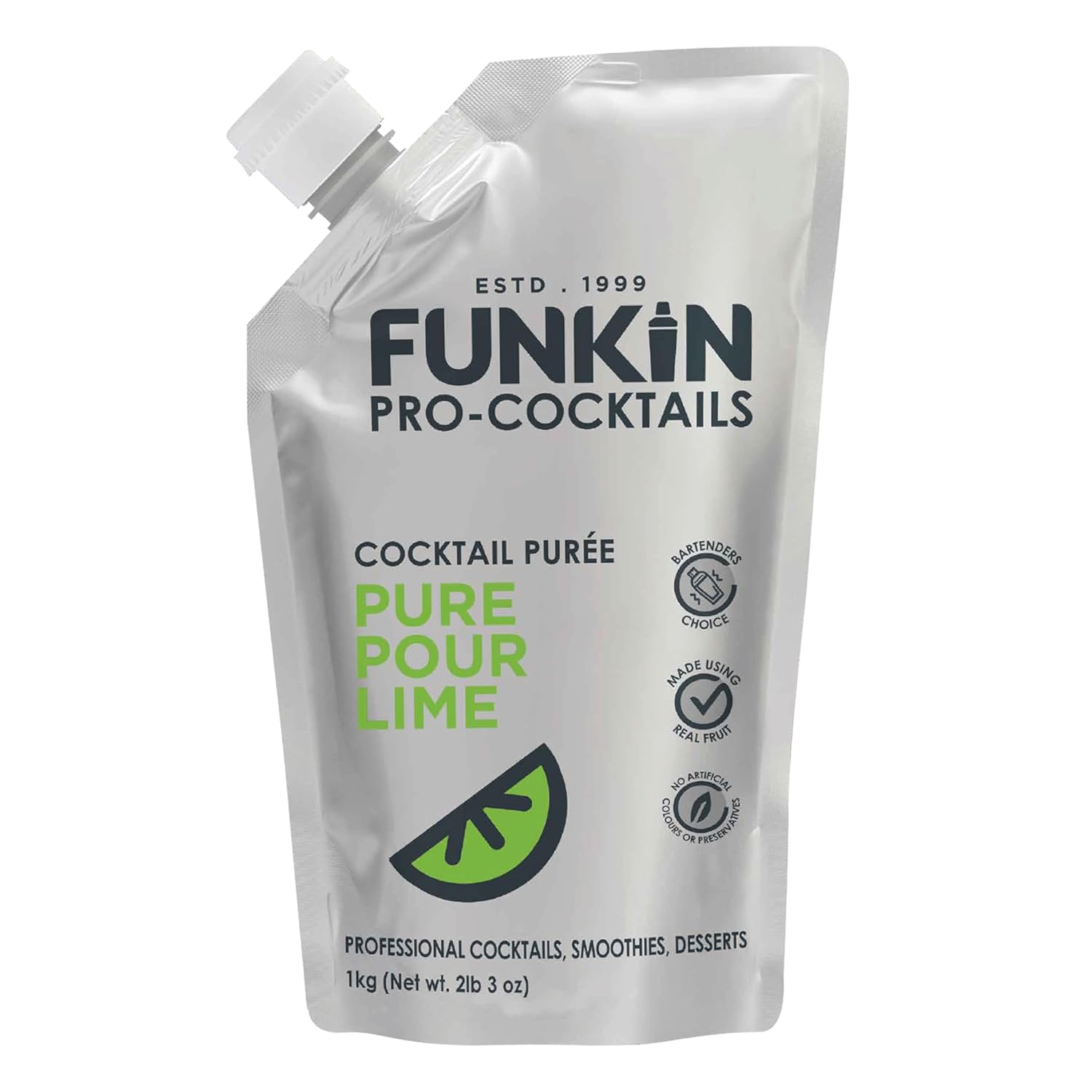 Funkin Fruit Puree | Real Fruit, Simple Ingredient, Natural Mixer for Cocktails, Drinks, Smoothies | Vegan, Non-GMO, Gluten-Free (2.2 lbs) (Passion Fruit)