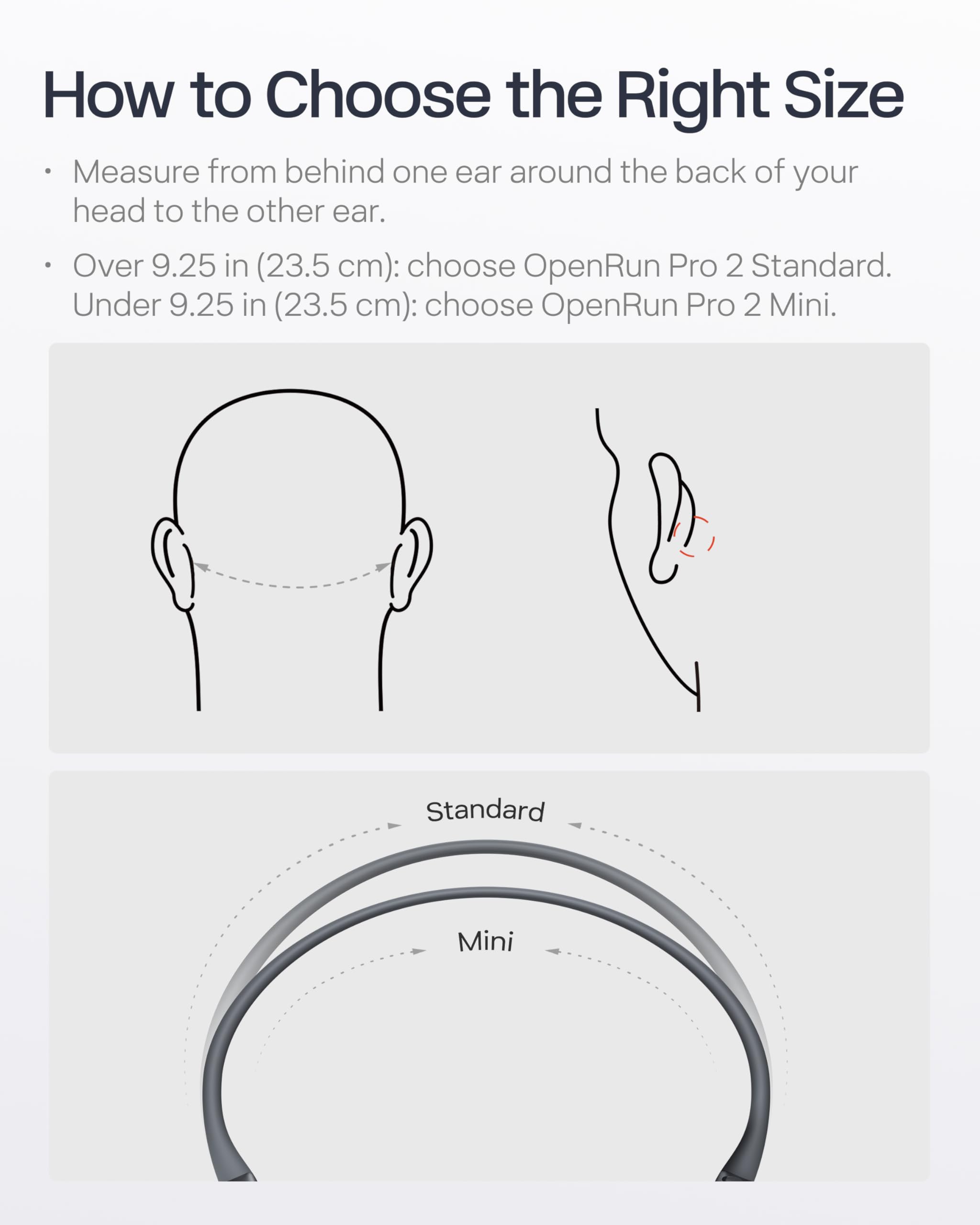 SHOKZ New OpenRun Pro 2- Bone Conduction Headphones, Open-Ear Bluetooth Wireless Sport Earphones for Running, Workouts - Sweat Resistant, Secure Comfortable Fit -Deep Bass, Smart Mic, Reflective Strip