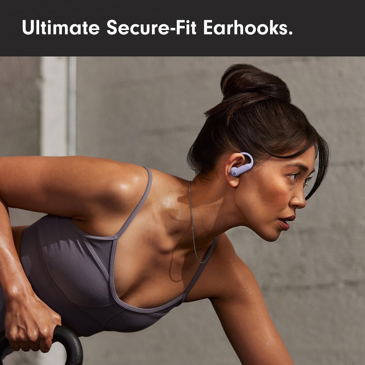 Beats Powerbeats Pro 2 - Wireless Noise Cancelling Workout Earbuds with Secure- Fit Earhooks, Up to 45-Hour Battery with Charging Case, Sweat & Water Resistant, Heart Rate Monitoring - Jet Black