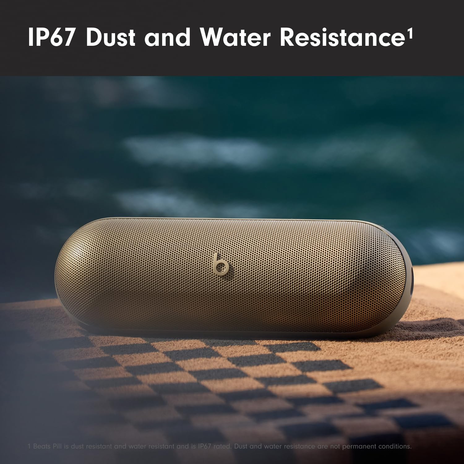 Beats Pill - Portable Bluetooth Speaker - Up to 24H Battery Life, Water Resistant, Bluetooth, Apple & Android Compatible, Seriously Loud Sound for Home, Outdoor and Travel - Matte Black