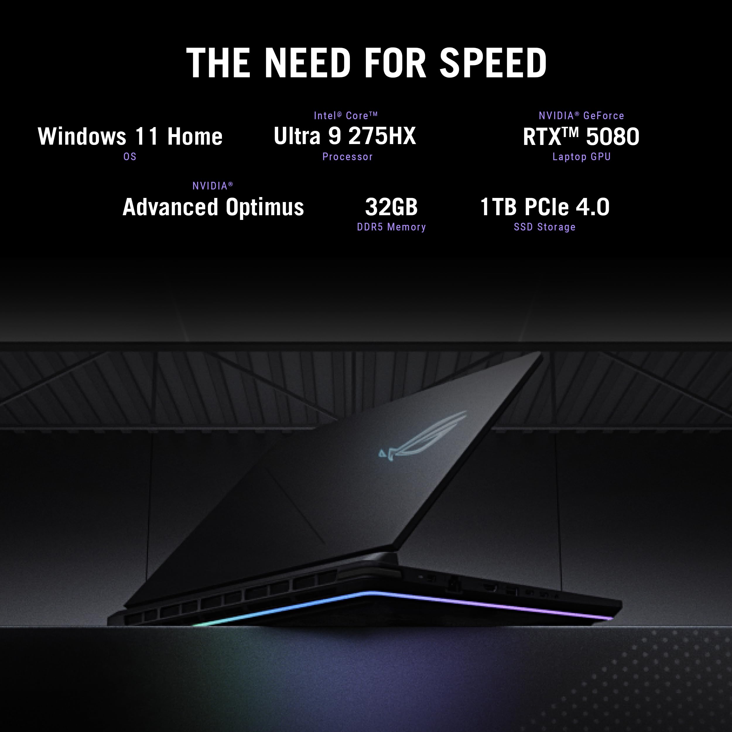 ASUS ROG Strix G16 (2025) Gaming Laptop, 16” FHD+ 16:10 165Hz/3ms Display, NVIDIA® GeForce RTX™ 5060 Laptop GPU, Intel® Core™ i7 Processor 14650HX, 16GB DDR5, 1TB Gen 4 SSD, Wi-Fi 7, Windows 11 Home