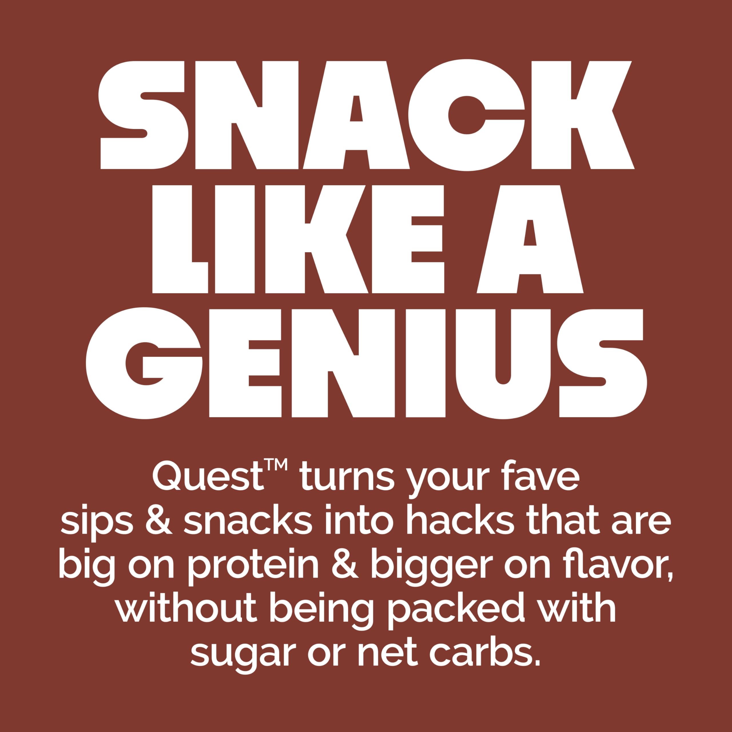 Quest Nutrition Chocolate Chip Dough Cookie Protein Bars, 21g Protein, 1g Sugar, 4g Net Carb, High Fiber, Gluten Free, Keto Friendy, 12 Count