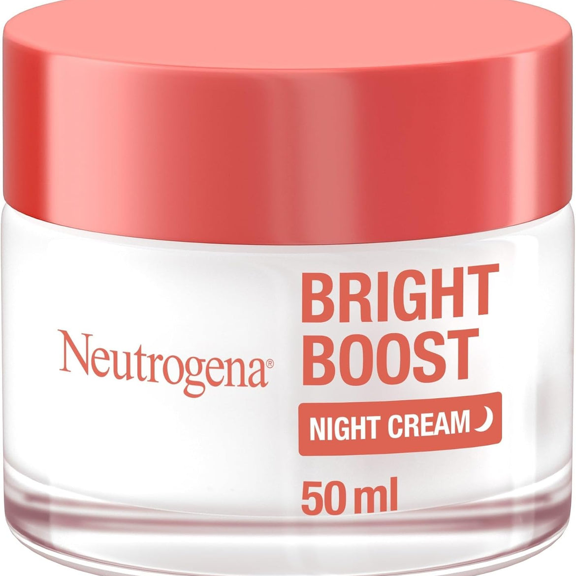 Neutrogena Bright Boost Night Gel Cream, 50ml, energizes dull skin, non-comedogenic, alcohol-free, formulated with Neoglucosamine for brighter, smoother skin