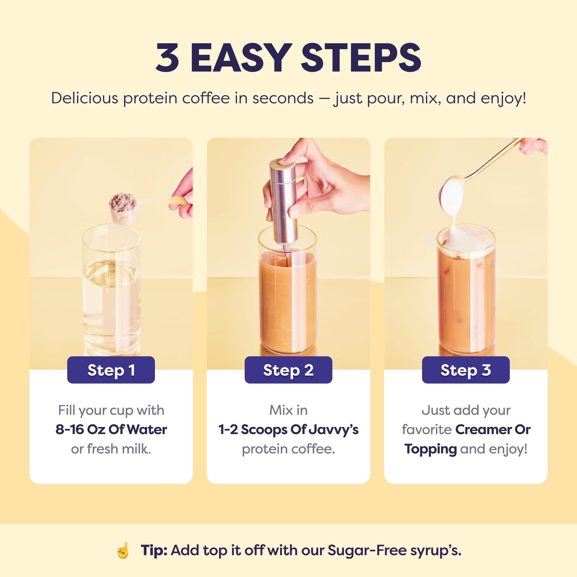 Caramel Protein Iced Coffee - Premium Whey Protein & Instant Iced Coffees - 100% Natural Cold Brew - Zero Artificial Flavors & Sweeteners, 80 mg Caffeine Per Serving, No Added Sugar, 20 Servings