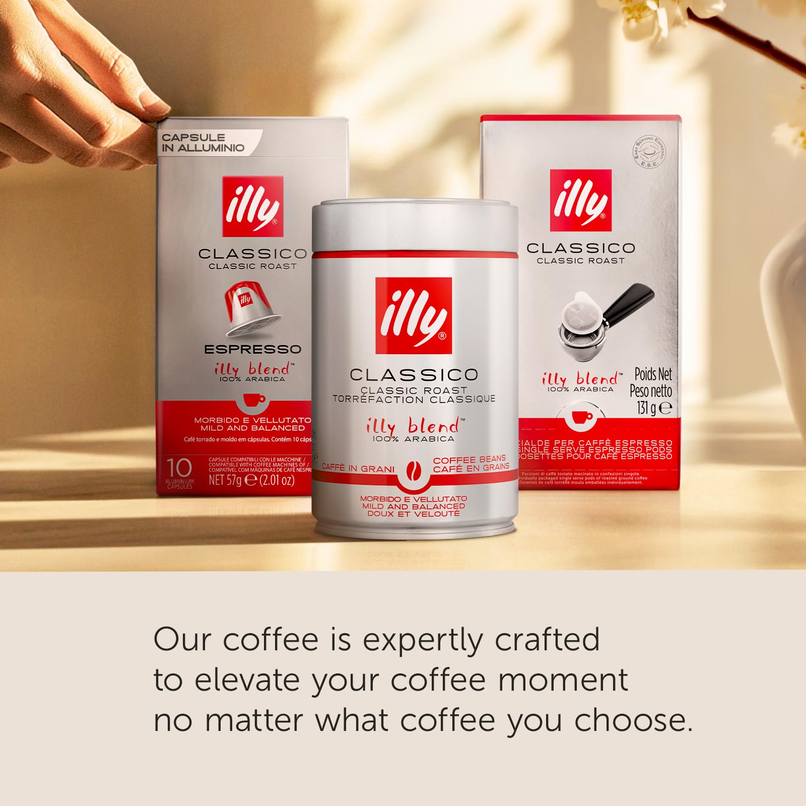 Illy Coffee K Cups - Pods For Keurig Machines – Classico Roast - Caramel, Orange Blossom & Jasmine - Mild, Flavorful & Balanced Flavor - No Preservatives – 32 Count
