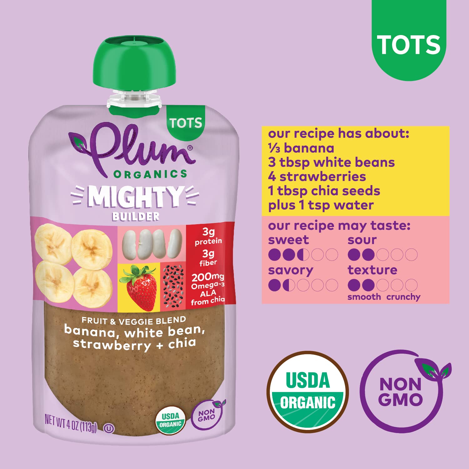 Plum Organics Variety Pack, 12+ Months – Toddler’s Flavor Expedition – Mighty Builder Organic Fruit & Veggie Pouches – 4 oz Pouch, Pack of 18 (Amazon Exclusive)