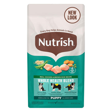 Nutrish Bright Puppy Premium Natural Dry Dog Food, Real Chicken & Brown Rice Recipe, 14 Pounds (Packaging May Vary), (Rachael Ray