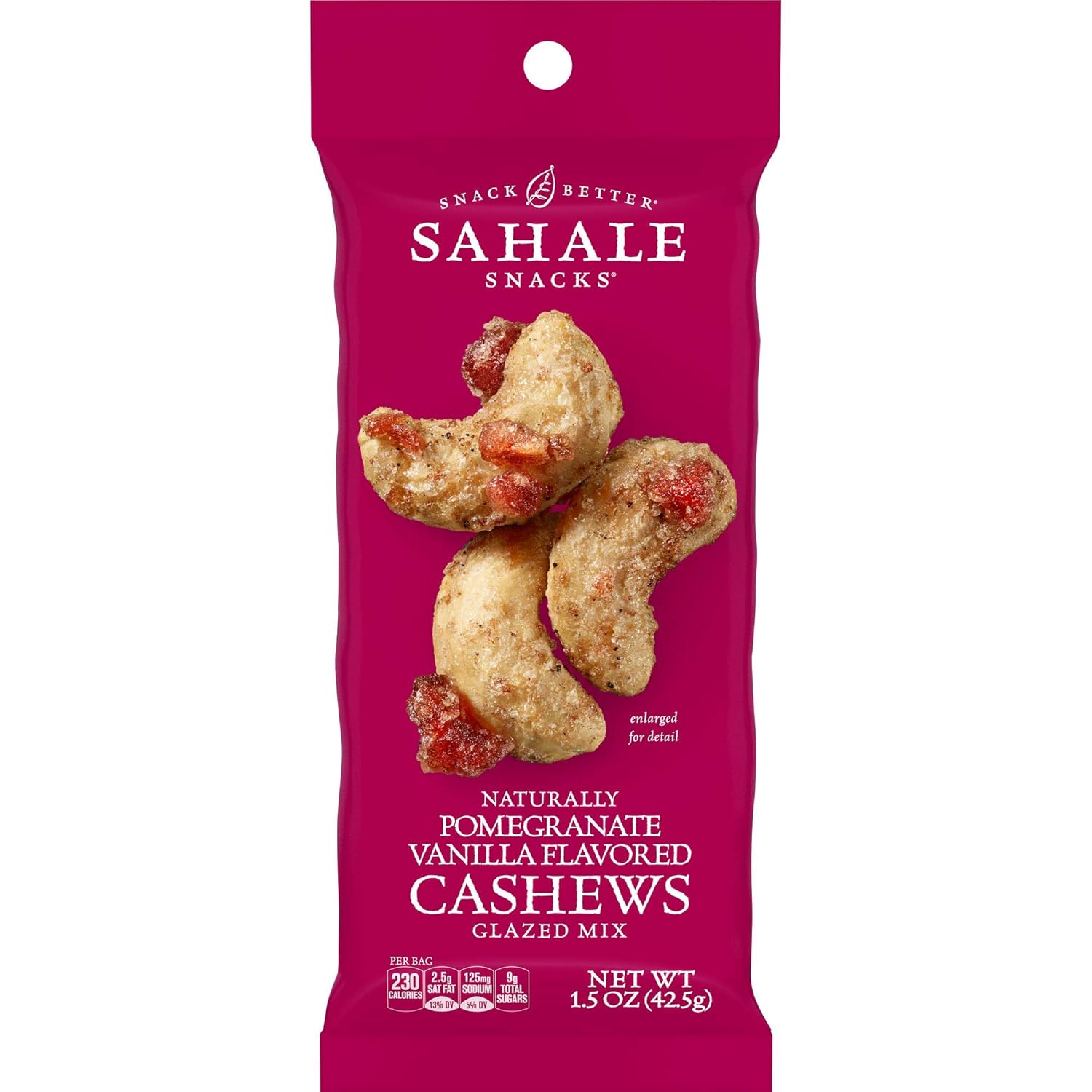 Sahale Snacks Glazed Mix Nut Blend Variety Pack, 1.5 Oz Grab & Go Bags (12 Total Packs) - Four Different Dry-Roasted Deluxe Mixed Nuts Blends Included - Non-GMO Kosher & Certified Gluten-Free Snacks