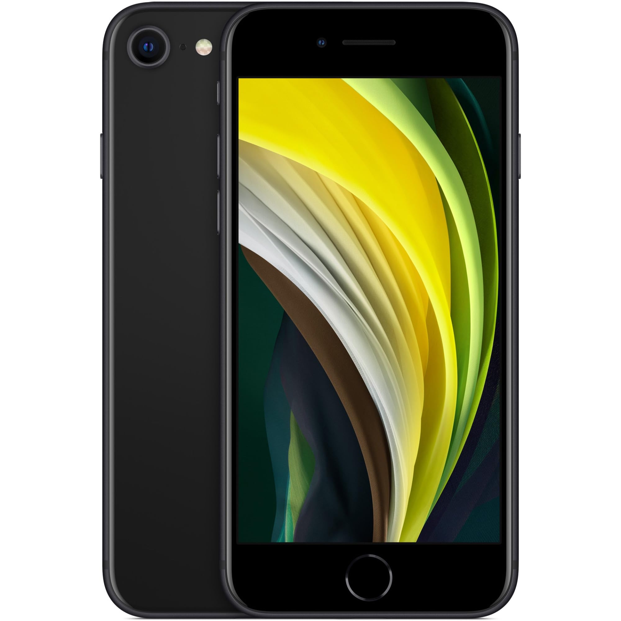 Apple iPhone SE 2nd Generation, US Version, 64GB, Black - Unlocked (Renewed) | Compact design