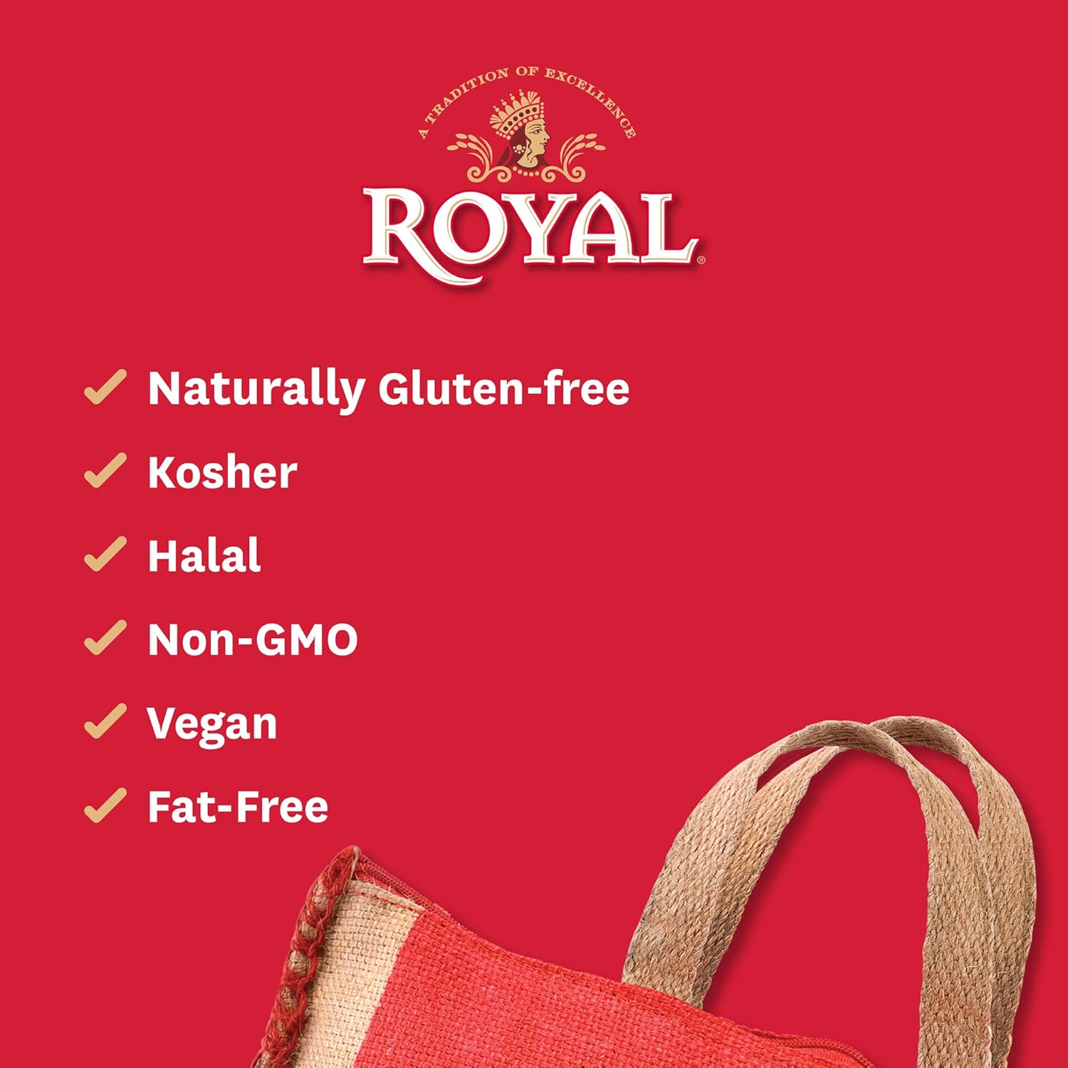 Royal Chef's Secret Sella Basmati Rice - Authentic Extra Long Grain Parboiled Basmati White Rice - 20 lb Bag