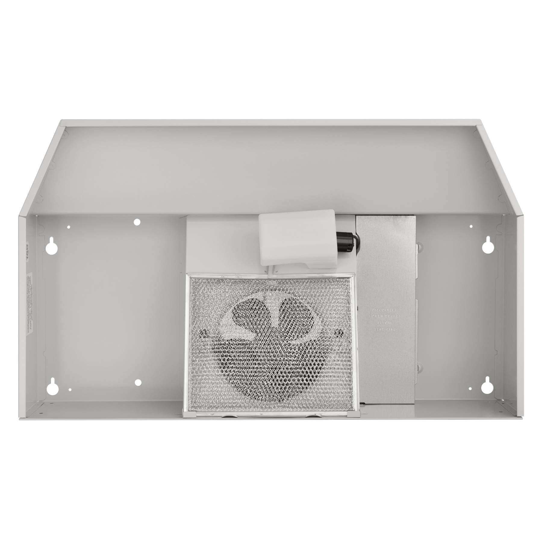 Broan-NuTone 413001 Non-Ducted Ductless Range Hood with Lights Exhaust Fan for Under Cabinet, 30-Inch, White
