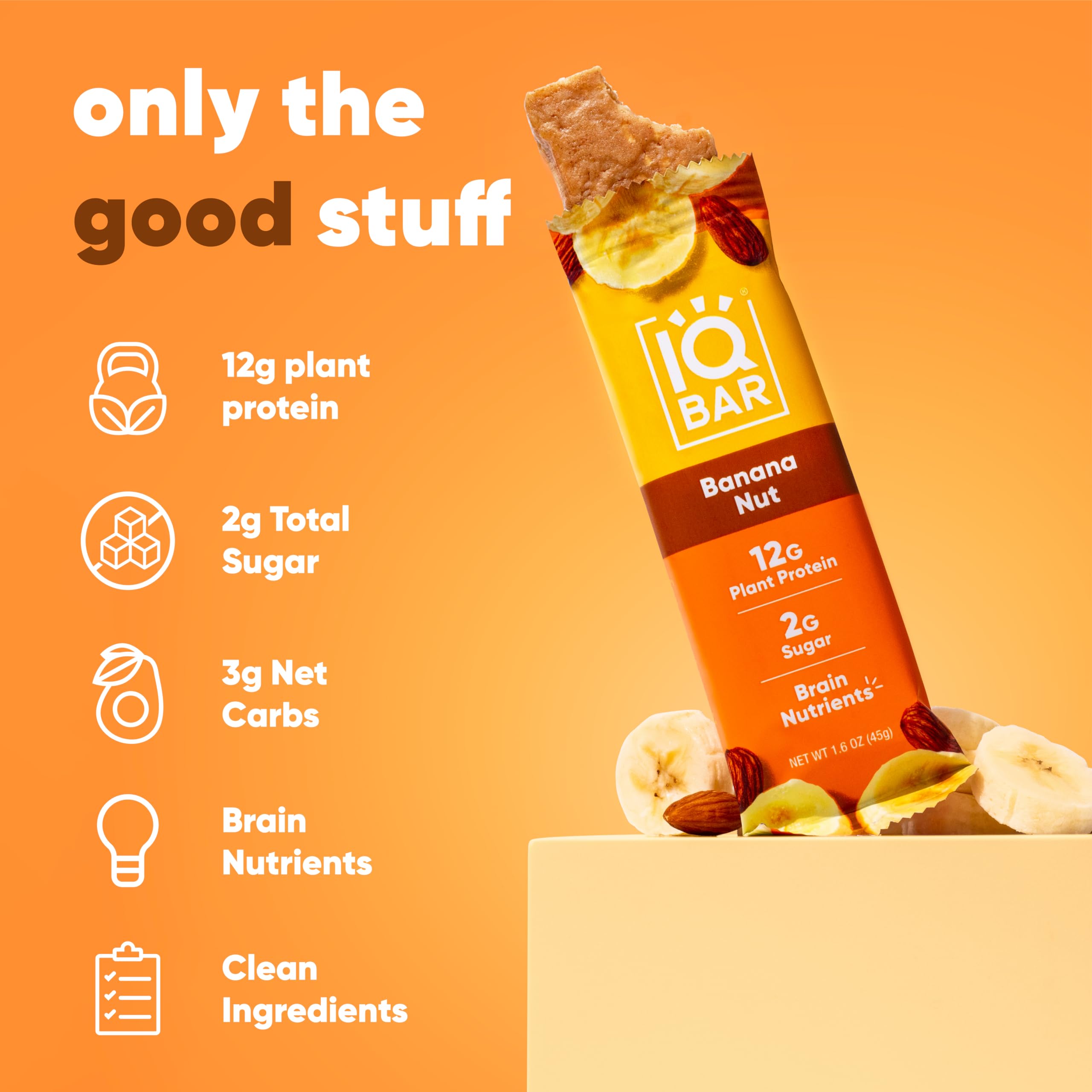 IQBAR Brain and Body Plant Protein Bars - Chocolate Lovers Variety - 36-Count - Keto, Vegan, Low Carb, High Fiber, Gluten Free, Dairy Free, Low Sugar Snack with Nutrients for Focus, Energy, Meal Replacement