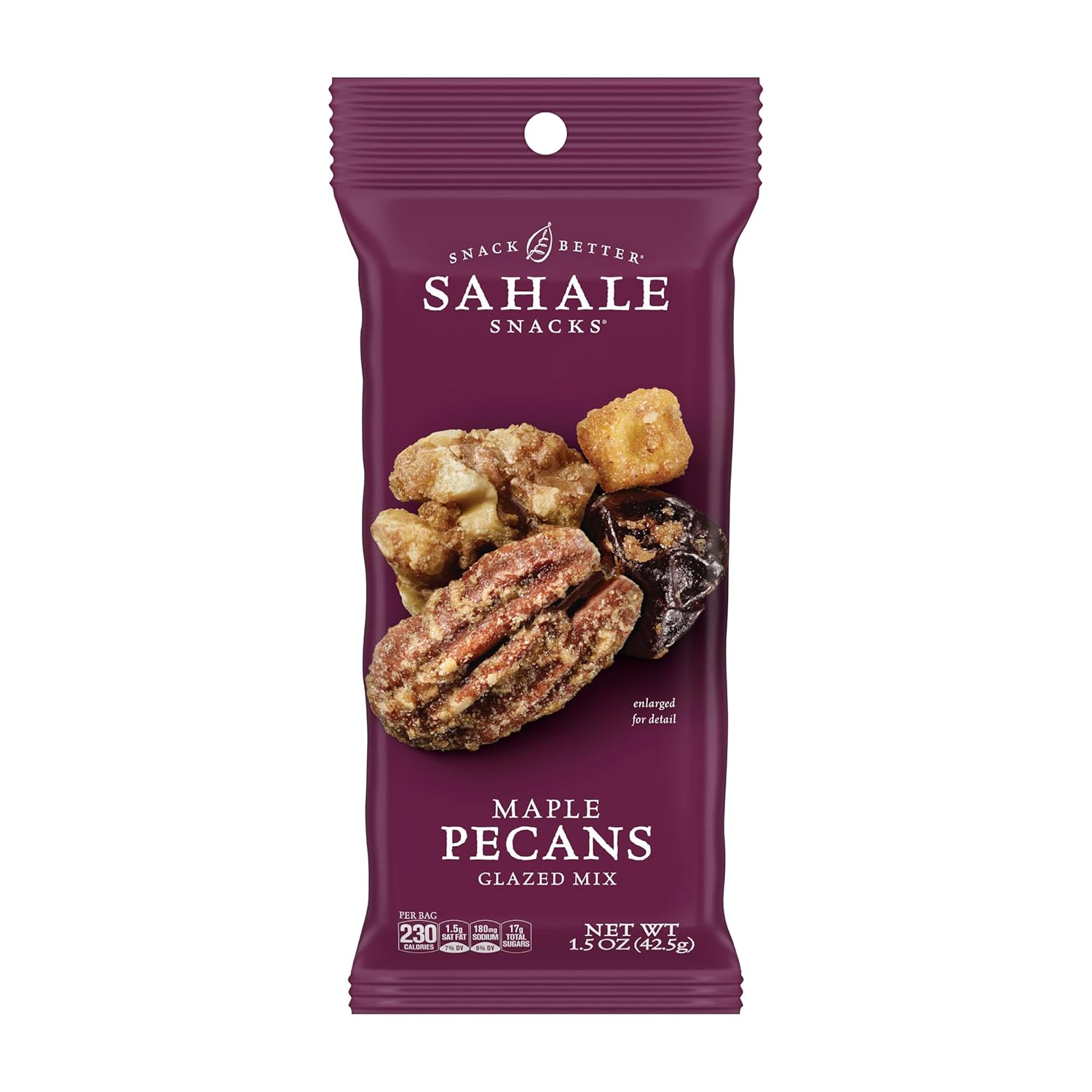Sahale Snacks Glazed Mix Nut Blend Variety Pack, 1.5 Oz Grab & Go Bags (12 Total Packs) - Four Different Dry-Roasted Deluxe Mixed Nuts Blends Included - Non-GMO Kosher & Certified Gluten-Free Snacks