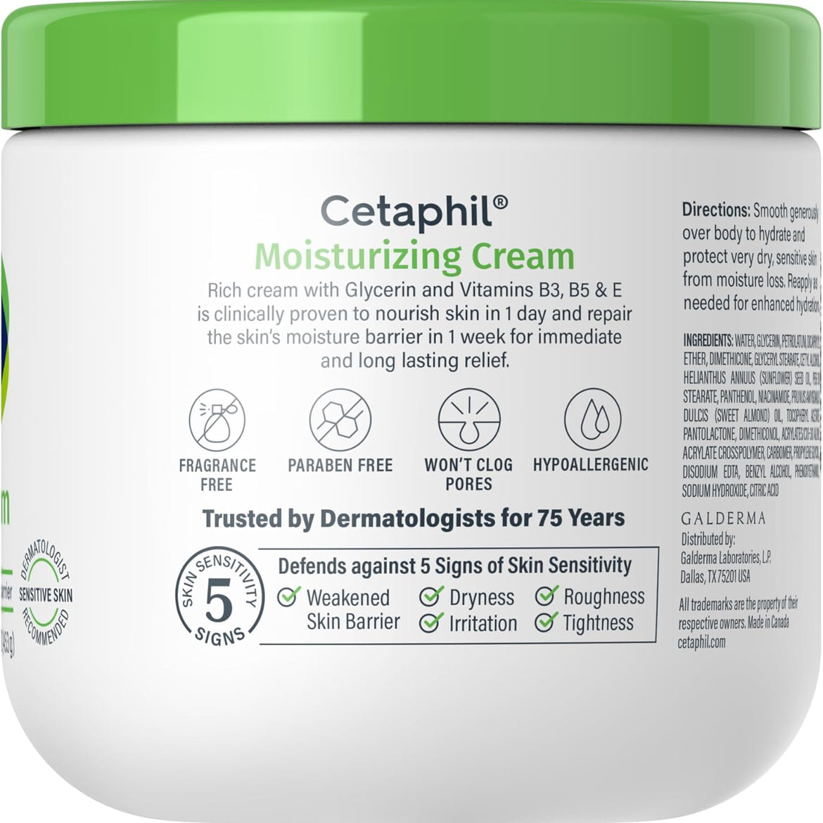 Cetaphil Moisturizing Cream 453g (Pack of 2)