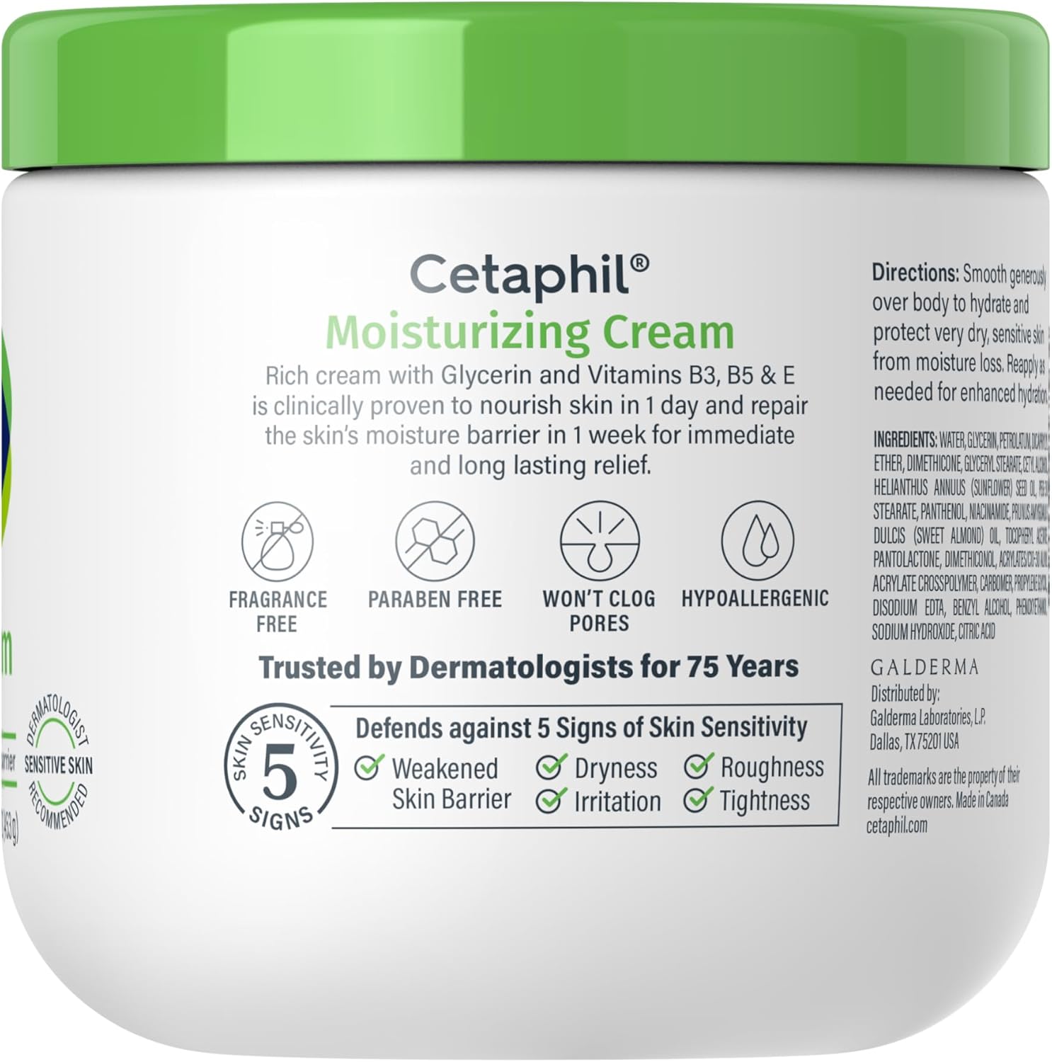 Cetaphil Moisturizing Cream 453g (Pack of 2)