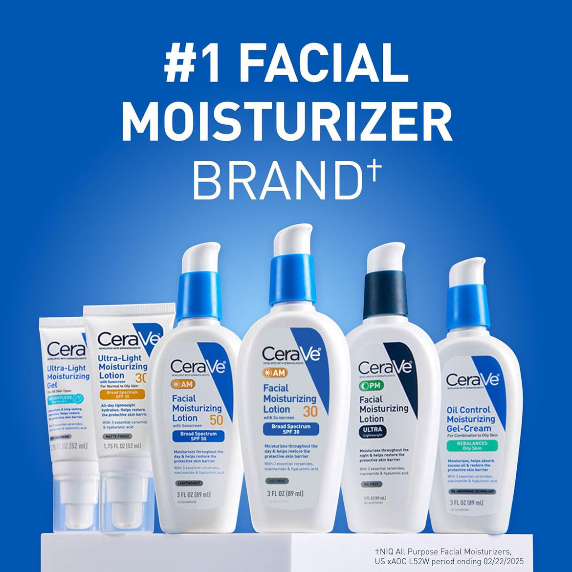 Cerave Pm Facial Moisturizing Lotion, 3 Oz., Multiplied With Derma Roller, 3 Fl Oz (Pack Of 1)