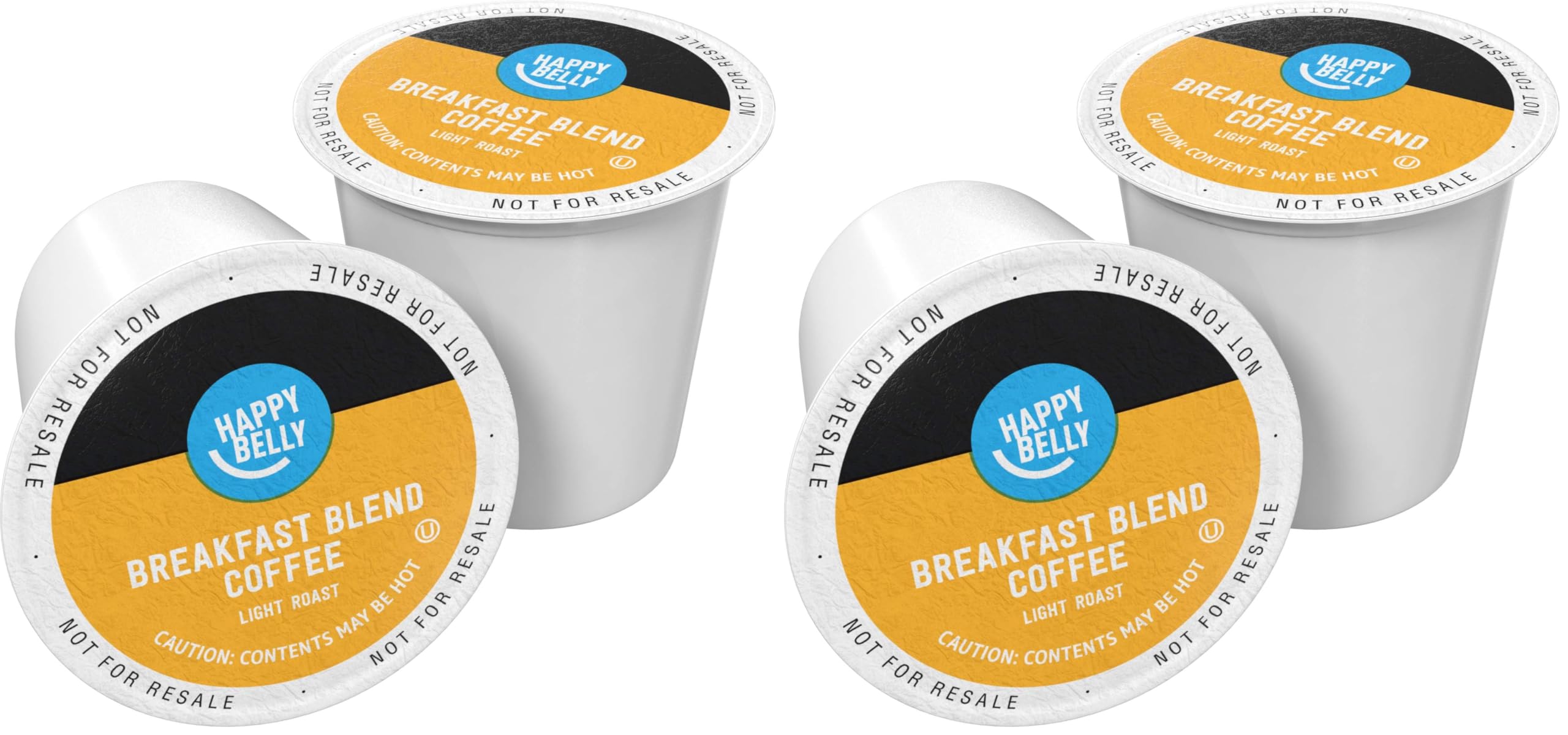 Amazon Brand - Happy Belly Dark Roast Coffee Pods, Compatible with Keurig 2.0 K-Cup Brewers, 100 Count