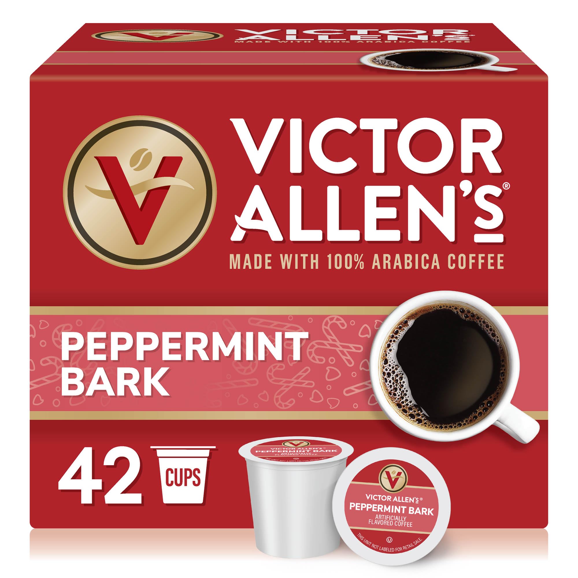 Victor Allen's Coffee Hazelnut Flavored, Medium Roast, 80 Count, Single Serve Coffee Pods for Keurig K-Cup Brewers