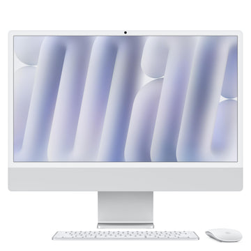 Apple 2024 iMac All-in-One Desktop Computer with M4 chip with 8-core CPU and 8-core GPU: Built for Apple Intelligence, 24-inch Retina Display, 16GB Unified Memory, 256GB SSD Storage; Silver