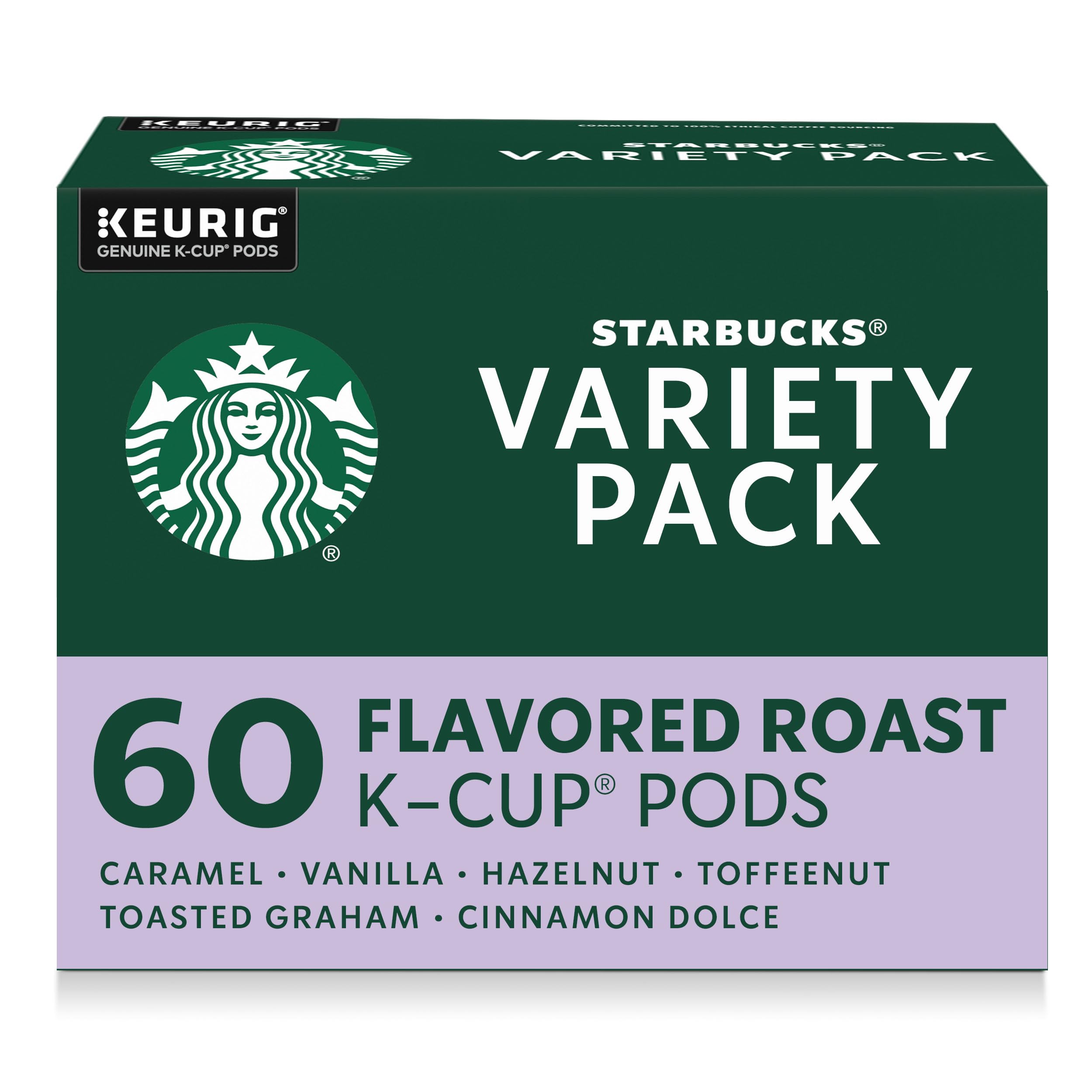 Starbucks K-Cup Coffee Pods, Medium Roast Hot or Iced Coffee, Pike Place Roast, 96 Keurig Pods
