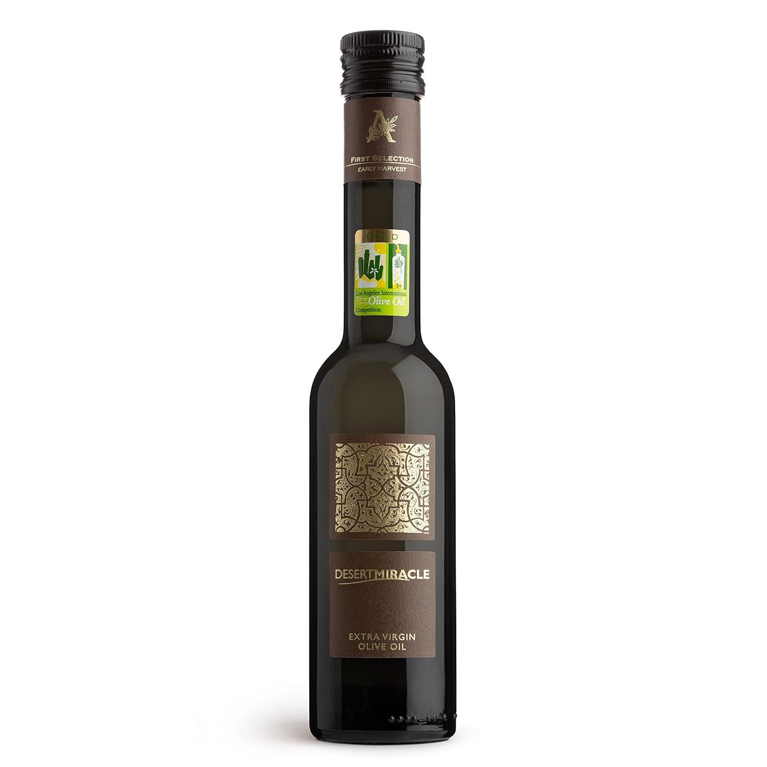 DESERT MIRACLE Cold Pressed Polyphenol Rich Moroccan Olive Oil, Extra Virgin Olive Oil with High Polyphenols, Organic, First Cold Pressed EVOO From Morocco, 17 Fl Oz